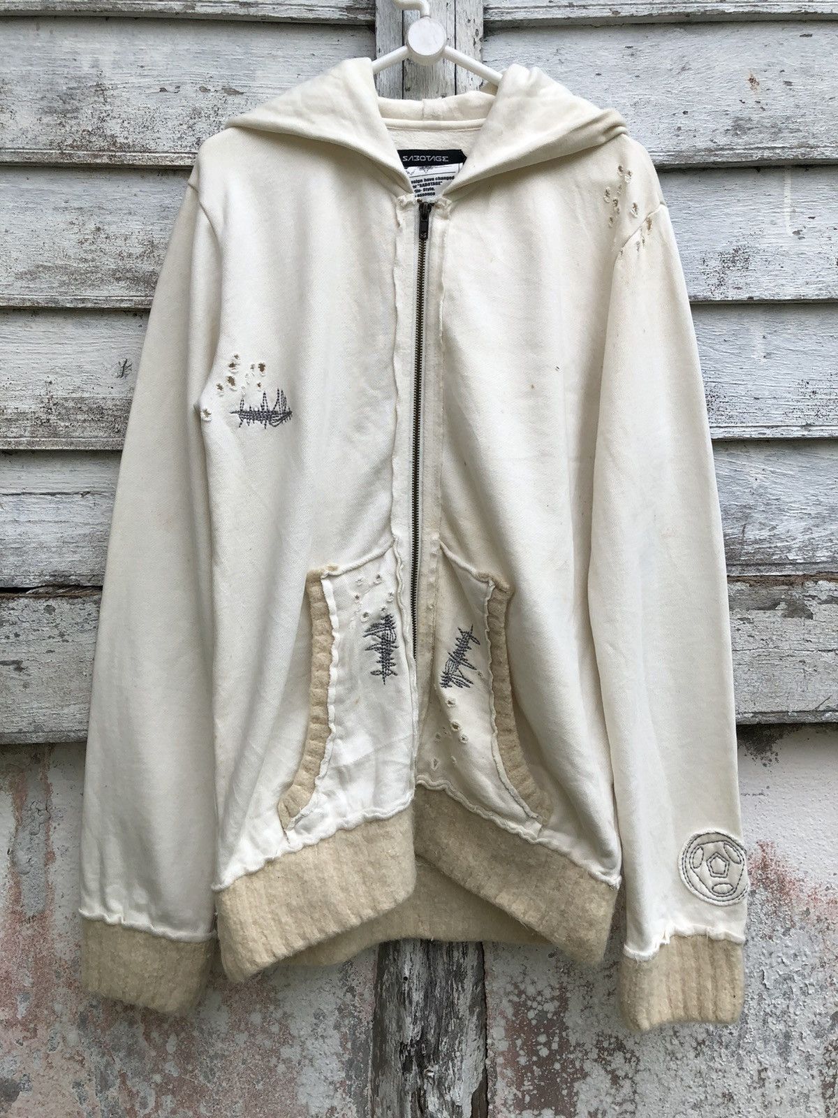 Hysteric Glamour × If Six Was Nine × Japanese Brand SABOTAGE TRASH DISTRESSED HOODIE LIKE N(NINE) Size US M / EU 48-50 / 2 - 2 Thumbnail