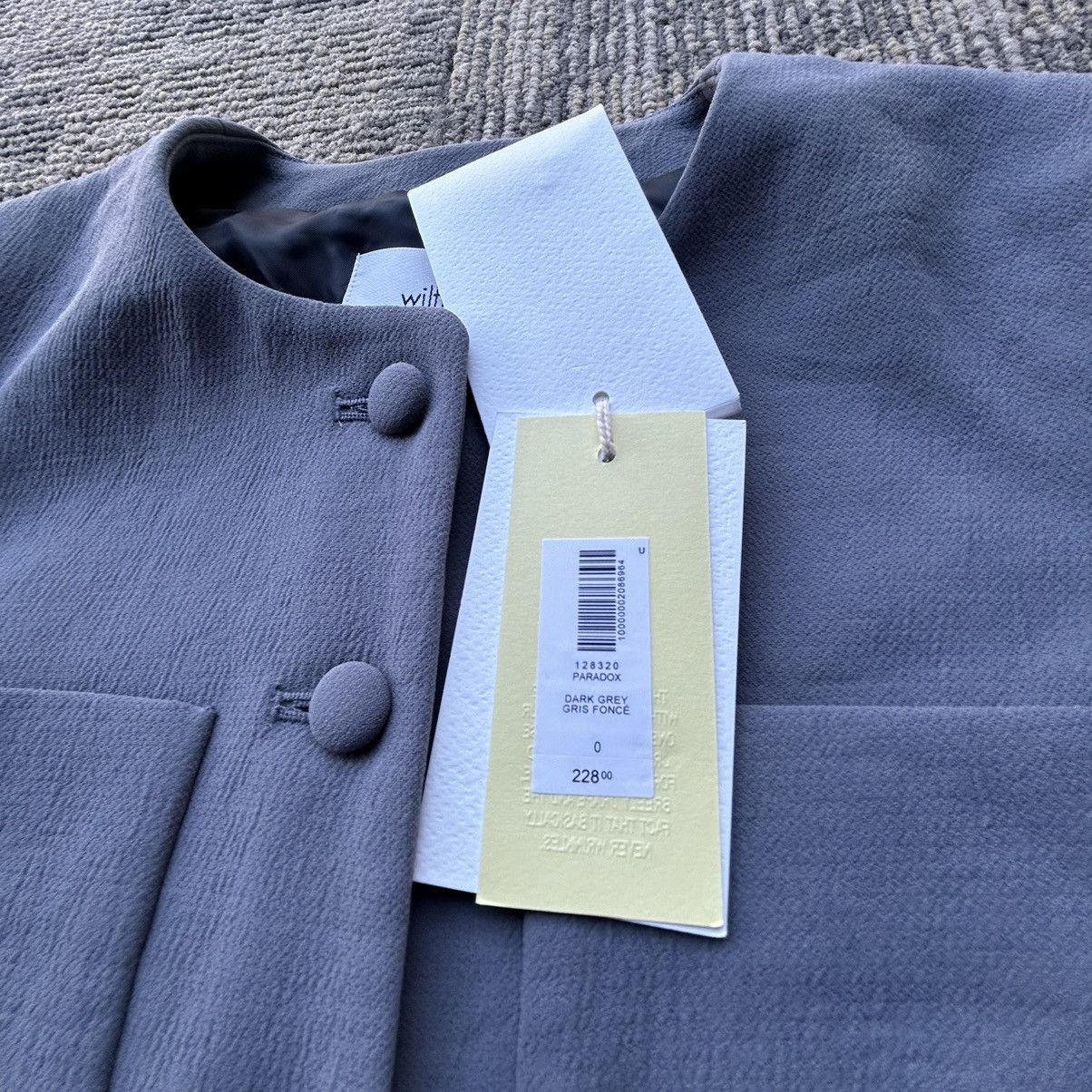 Aritzia Aritzia Wilfred Paradox Crepette Grey Jacket Size XS / US 0-2 / IT 36-38 - 3 Thumbnail