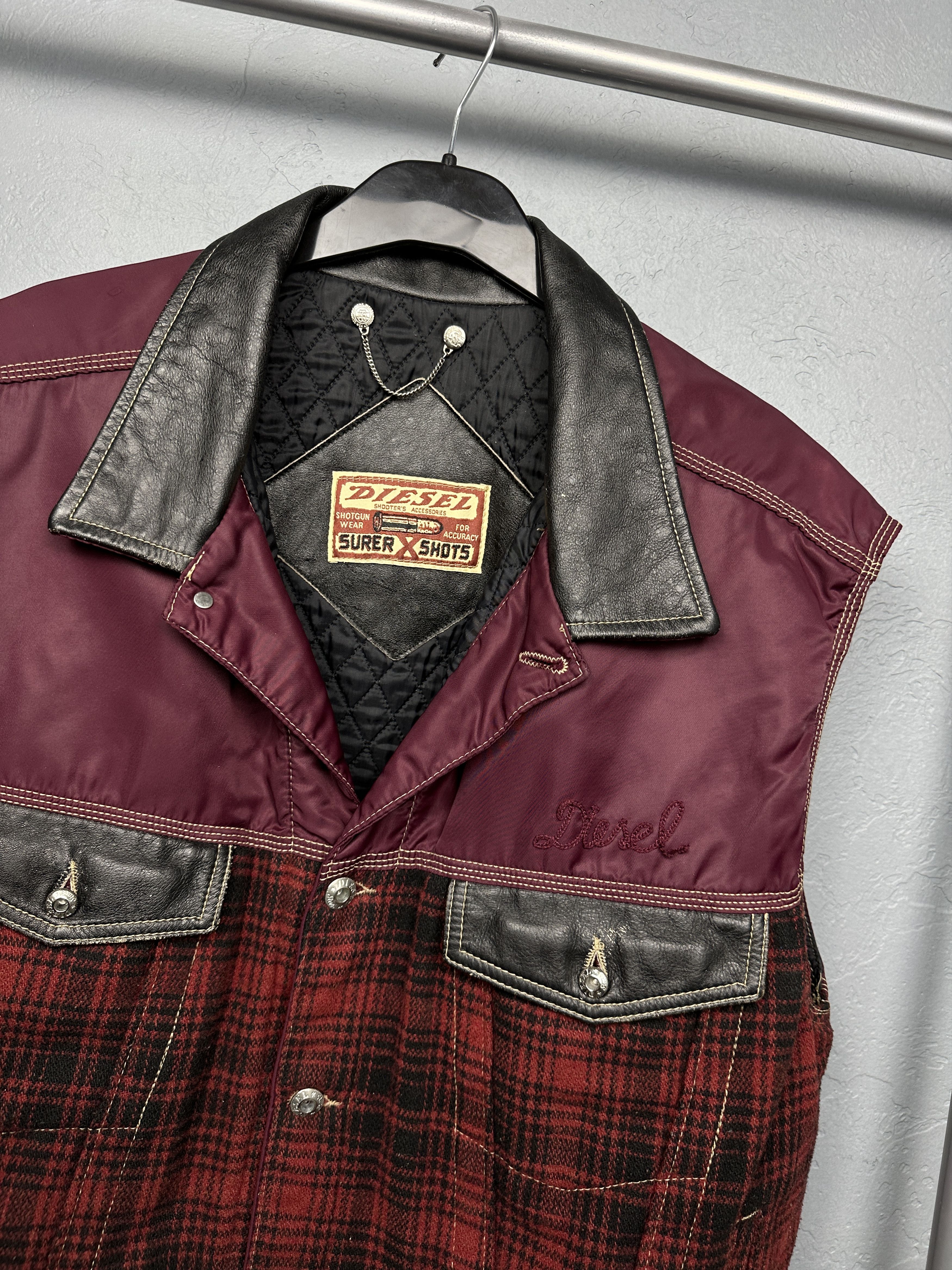 Diesel RARE Diesel Star Series Vintage Mens Shotgun Wear Vest Size US XL / EU 56 / 4 - 2 Thumbnail