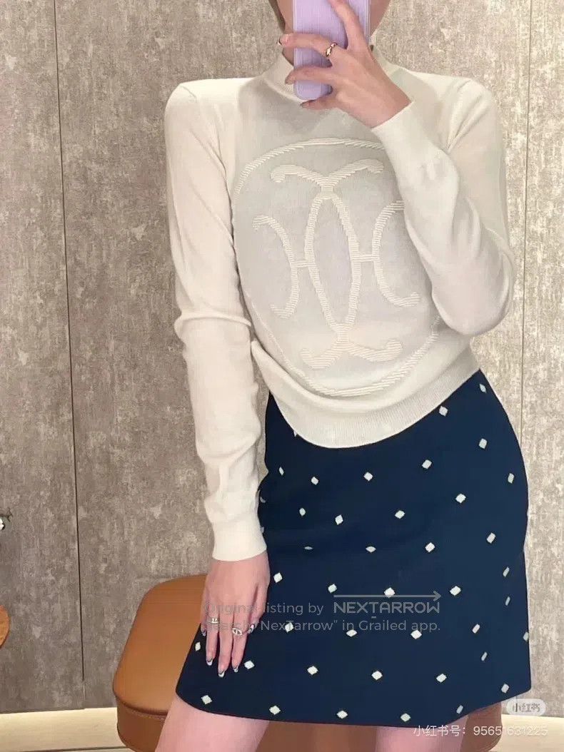 Hermes Hermes Classic H Lift Cashmere Sweater, Beige Size XS / US 0-2 / IT 36-38 - 7 Thumbnail