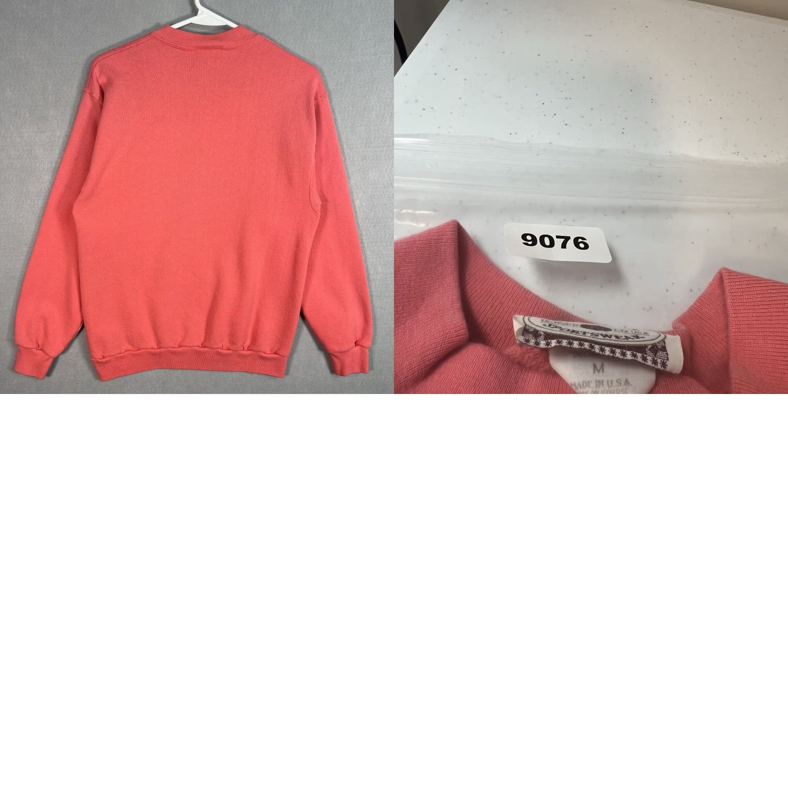 Pinko VINTAGE Williamsburg Virginia White Fence Flowers Sweater Womens Medium Pink Time Square Sportswear Crew Neck Knit Pullover 90s Womens M Pink Size M / US 6-8 / IT 42-44 - 8 Thumbnail