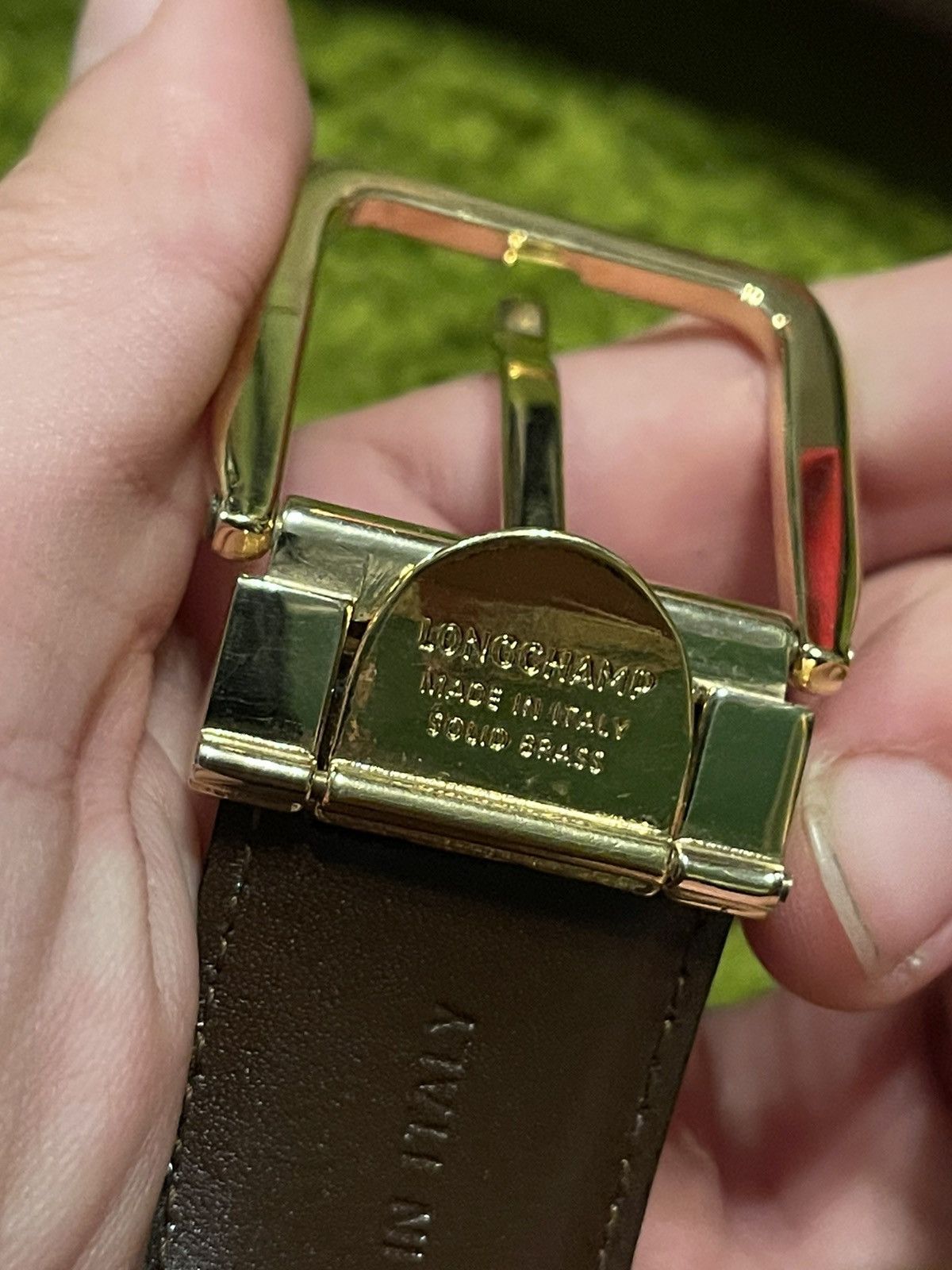 Cowboy Equipment × Genuine Leather × Longchamp Longchamp real leather belt Size 36 - 6 Thumbnail