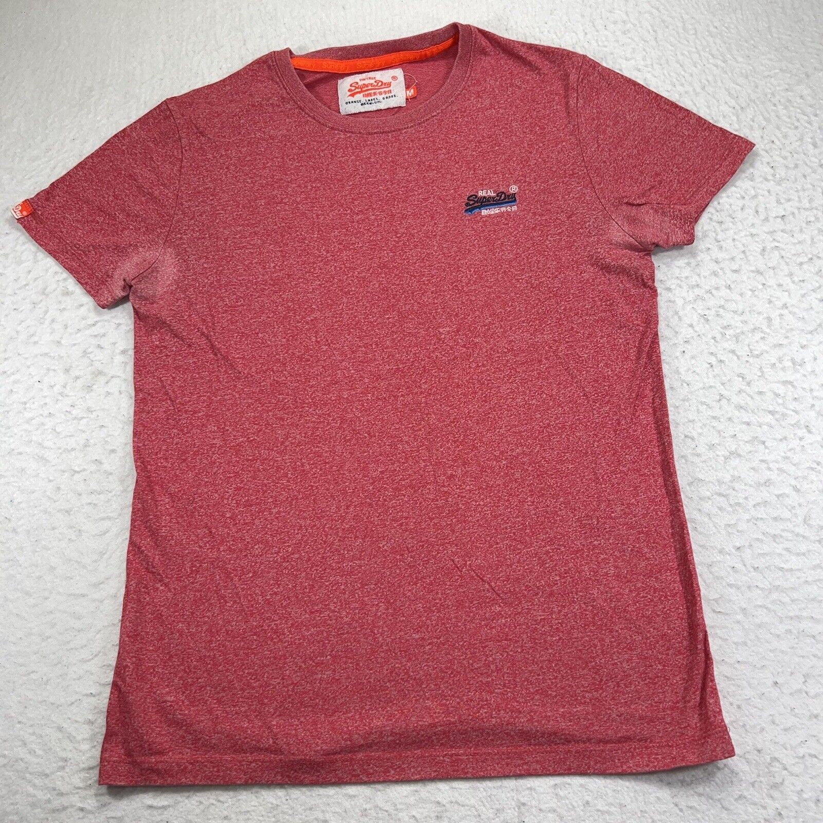 Superdry SuperDry Orange Label Medium Light Red Pink Logo T Shirt Size US M / EU 48-50 / 2 - 1 Thumbnail