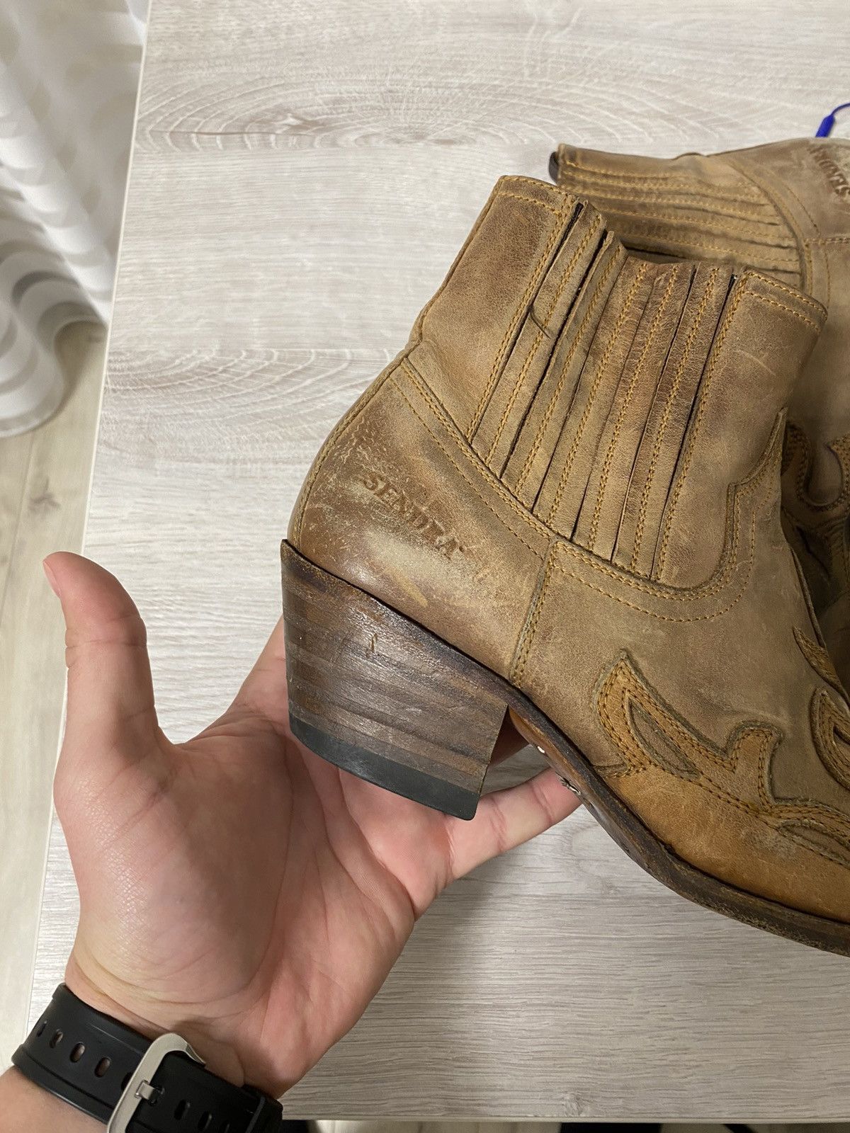 Sendra RPP 300$ Vintage Sendra Japanese Y2K Boots Cowboy AS98 Style Size US 5.5 / EU 38 - 7 Thumbnail