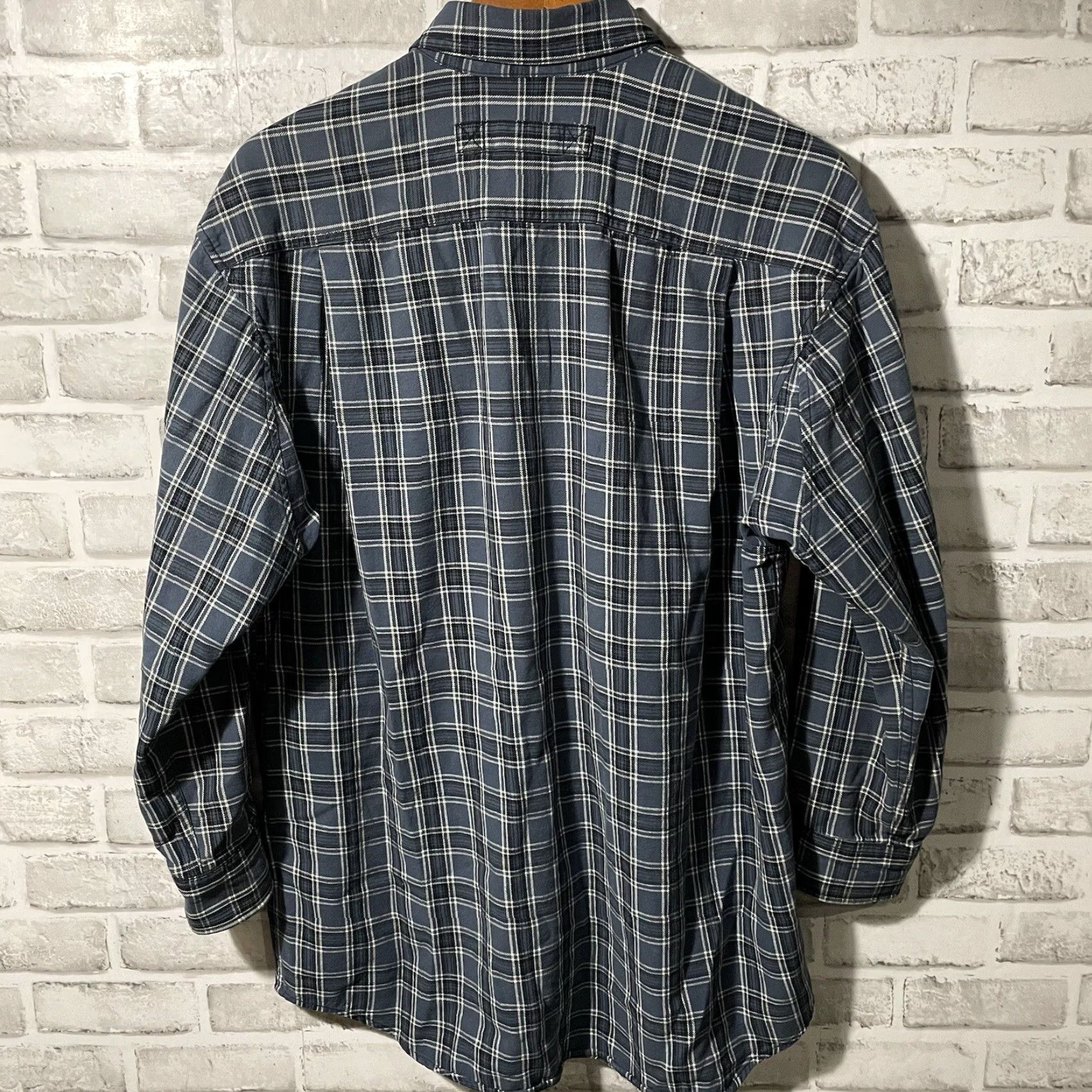 CO DULUTH TRADING CO Blue Plaid Cotton 3/4 Sleeve Button-Down Flannel Shirt Mens Size M Size US M / EU 48-50 / 2 - 5 Thumbnail