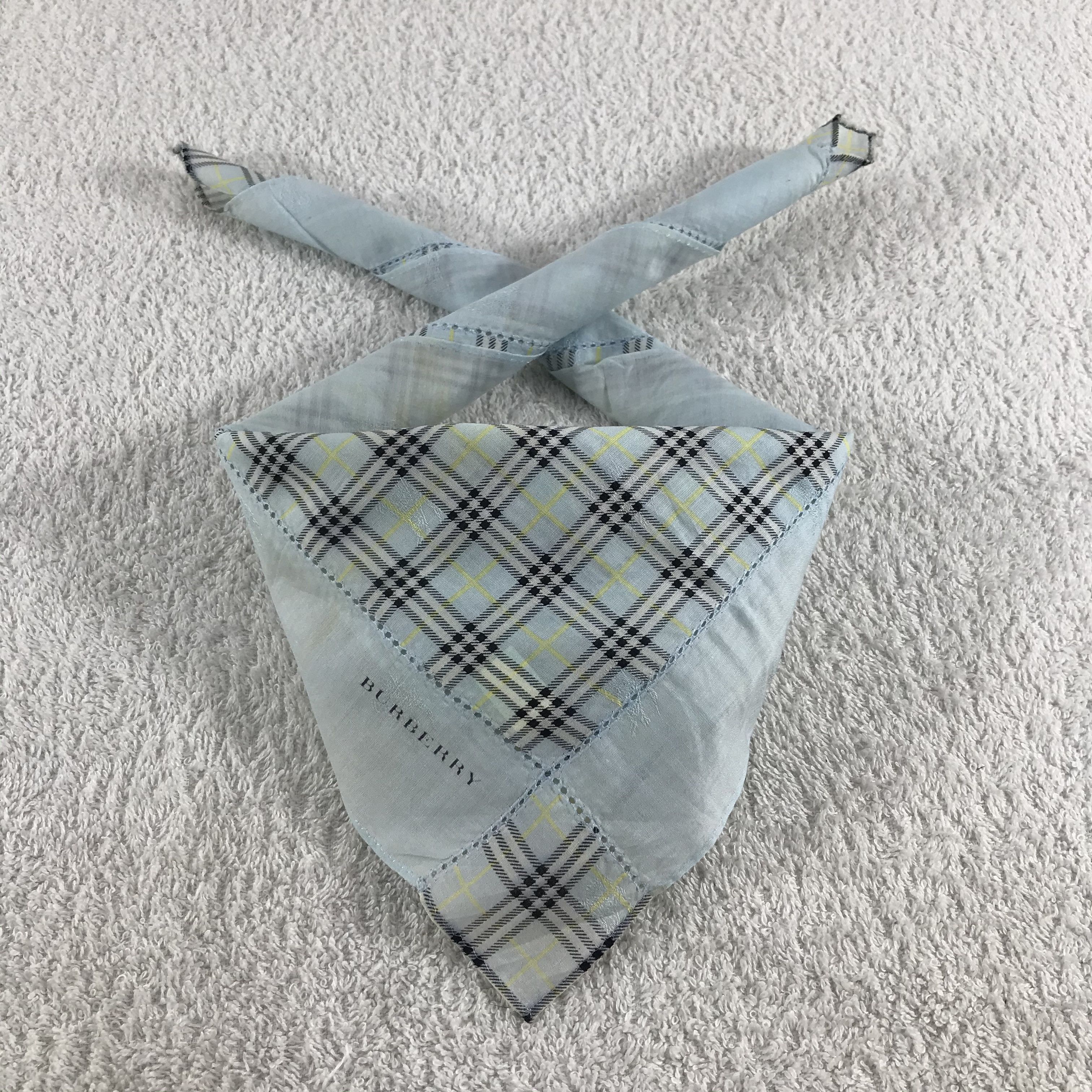 Burberry × Vintage Burberry Bandana / Handkerchief / Neckerchief - S286 Size ONE SIZE - 3 Thumbnail