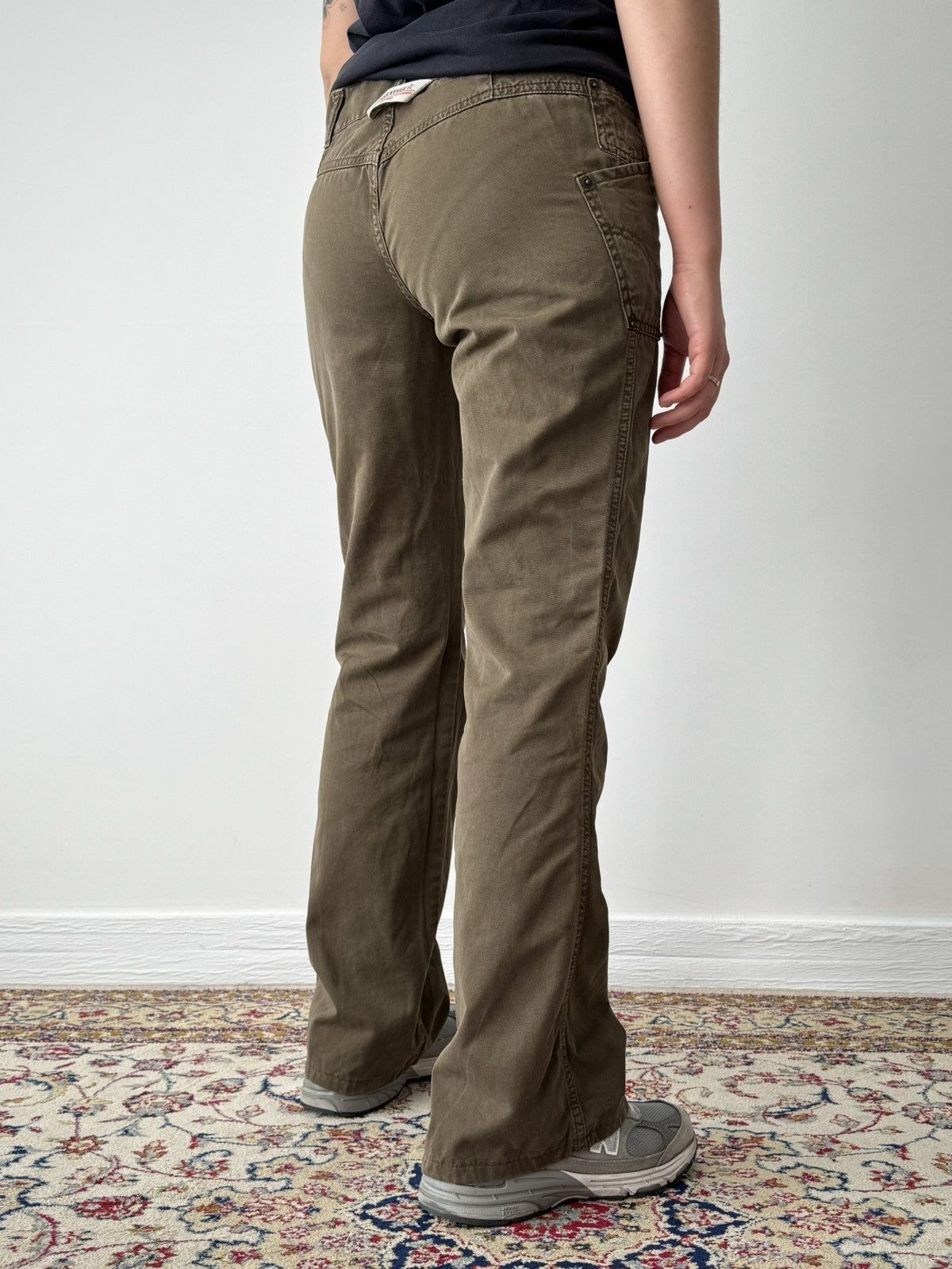 Dolce & Gabbana Vintage 00s Dolce & Gabbana Women’s Low Rise Brown Pants Size 26" / US 2 / IT 38 - 2 Thumbnail