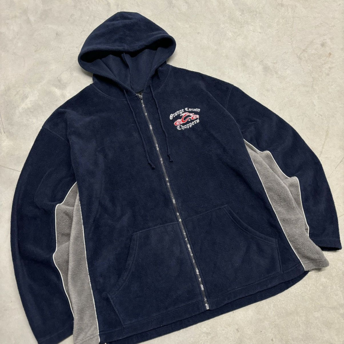 Vintage × West Coast Choppers Vintage Y2K Orange County Choppers Zip Up Hoodie Skater Size US XL / EU 56 / 4 - 3 Thumbnail