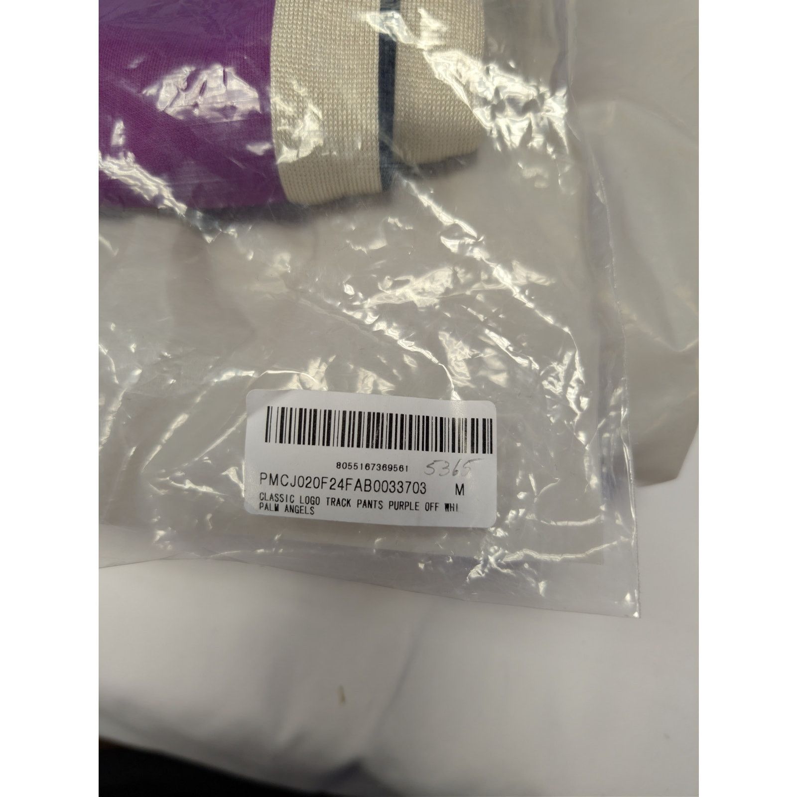 Palm Angels o1rshd1 Q:2 / Classic Logo Track Pants in Purple / Off White Size US 32 / EU 48 - 23 Thumbnail