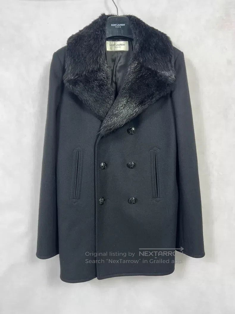 Saint Laurent Paris Saint Laurent Paris Black Velvet Collar Nautical Anchor Do Size US M / EU 48-50 / 2 - 1 Thumbnail