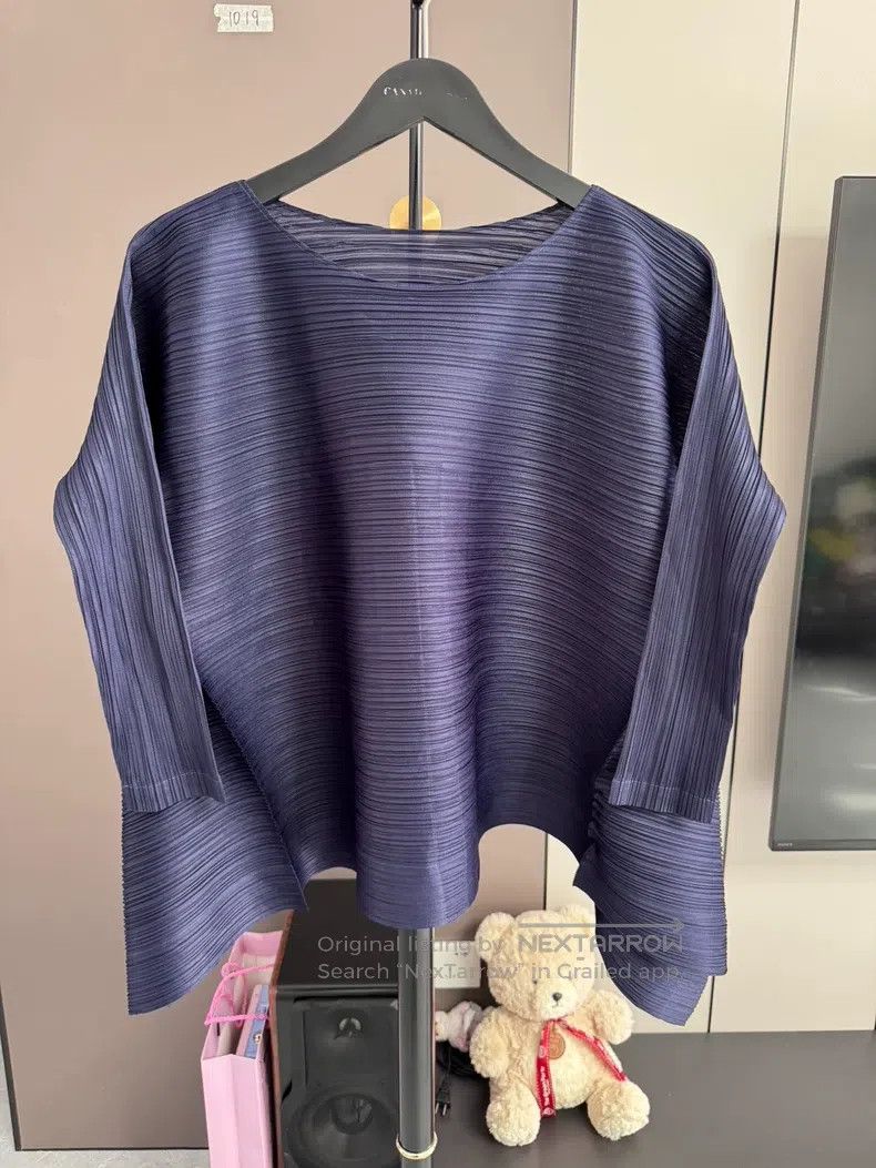 Issey Miyake Issey Miyake Horizontal Striped Spring Sleeveless Top Size L / US 10 / IT 46 - 1 Thumbnail