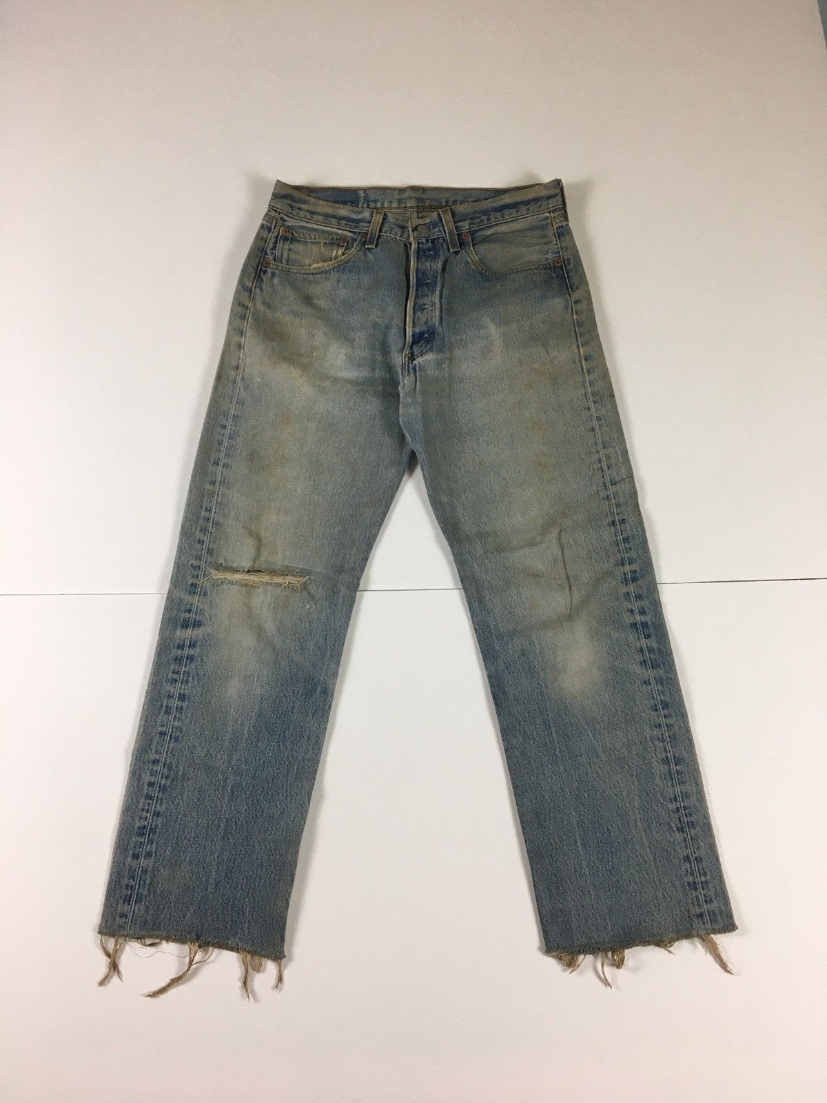 Vintage 90s Levis Distress Jeans Made in USA