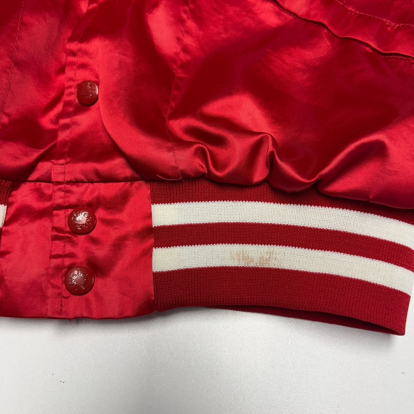 Vintage Vintage 80s Fire Dept Satin Bomber Jacket Mens Medium USA Size US M / EU 48-50 / 2 - 5 Thumbnail