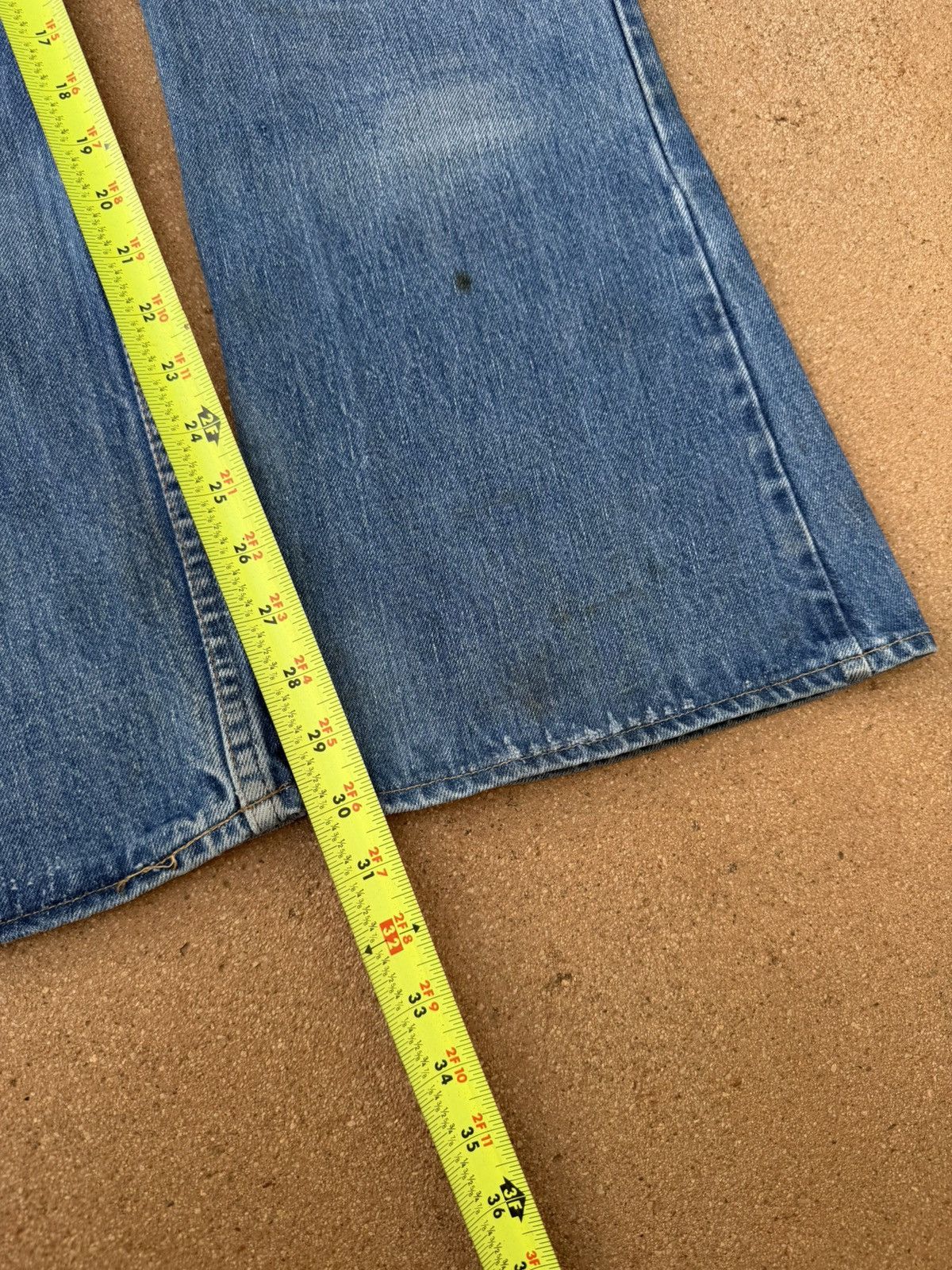 Levi's Vtg 70’s Levi’s 646 Orange Tab Bellbottom Flare Jeans 37x30 Size US 37 - 10 Thumbnail