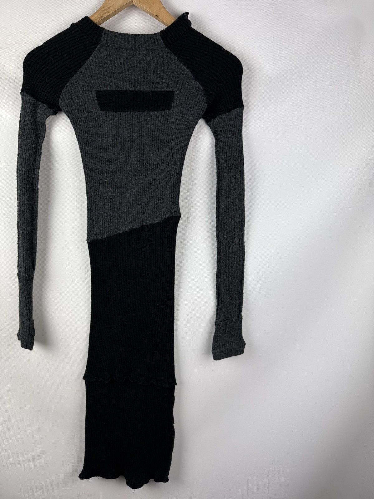 Demobaza Demobaza Avant-garde Ribbed Bodycon LS Sweater Dress Size S / US 4 / IT 40 - 16 Thumbnail