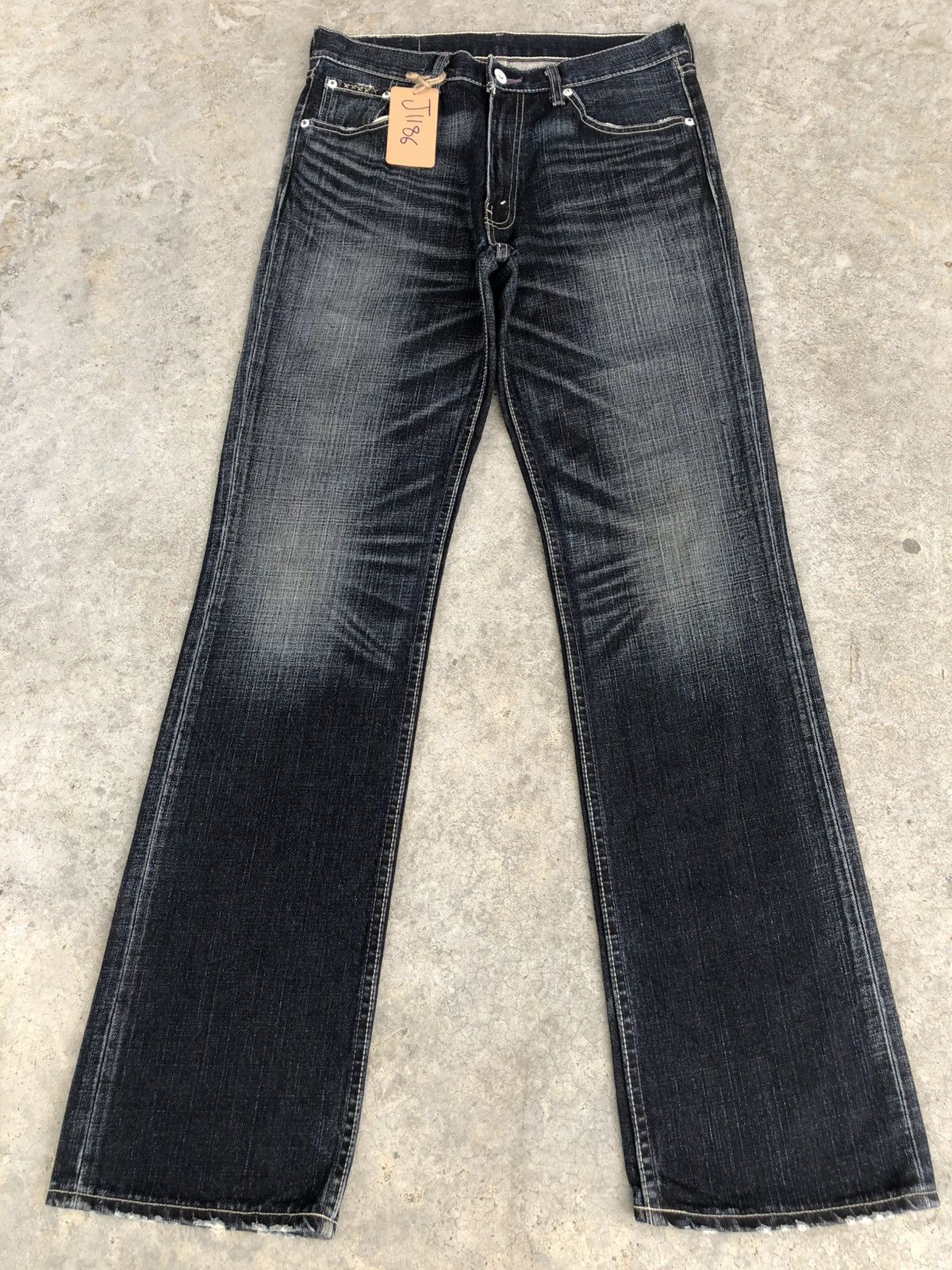 If Six Was Nine Y2k Levi’s 507 Flared Jeans Distressed Jeans Size US 31 - 1 Thumbnail