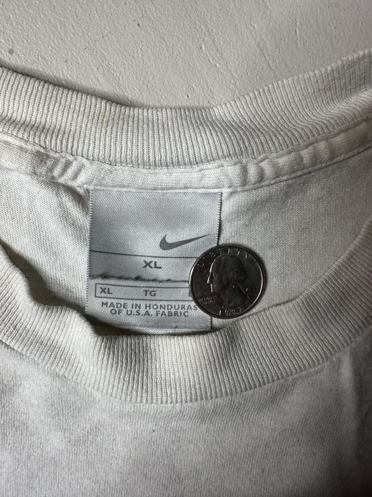 Nike Y2K 2000s Nike Silver Tag T Shirt Size US XL / EU 56 / 4 - 4 Thumbnail