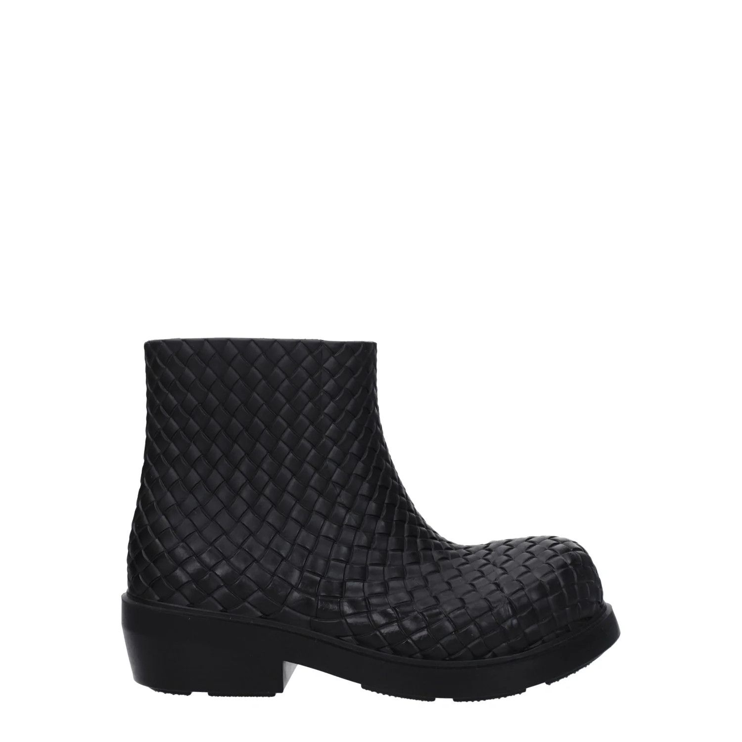 Bottega Veneta ob1o1e0325 Rubber Ankle Boots in Black Size US 7 / EU 40 - 1 Thumbnail