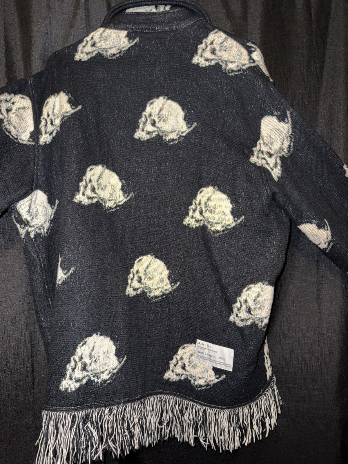Amiri × Wes Lang Amiri x Wes Lang Skull Fringe Knit Jacket Mens Large Size US L / EU 52-54 / 3 - 10 Thumbnail