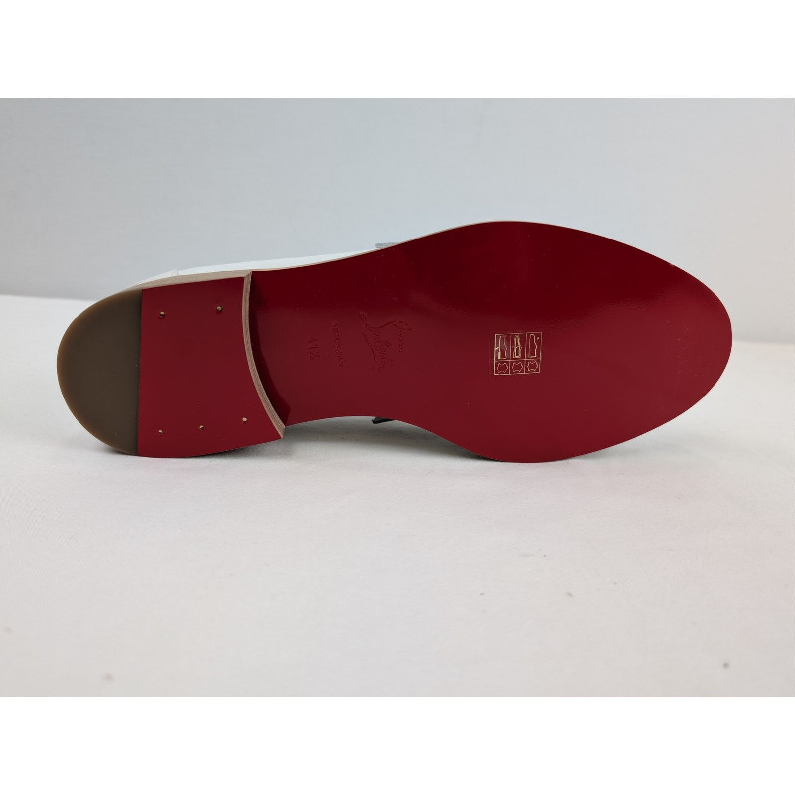 Christian Louboutin o1rshd1 Penny Flat Shoe Boots in White Size US 8.5 / EU 41-42 - 13 Thumbnail