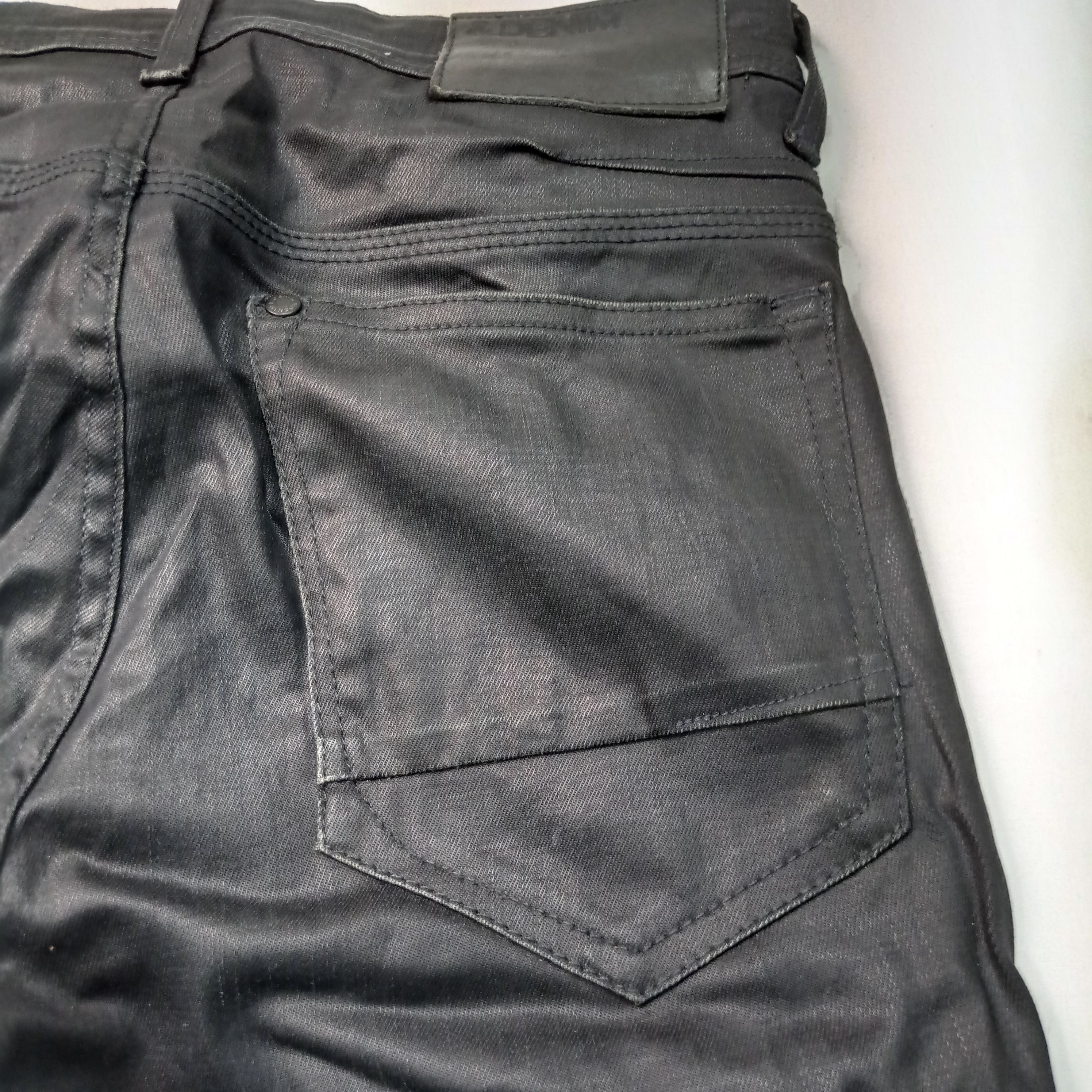 H&M 🔥H&M X & Jeans Skinny Super Black Distressed Pants Size 28" / US 6 / IT 42 - 13 Thumbnail