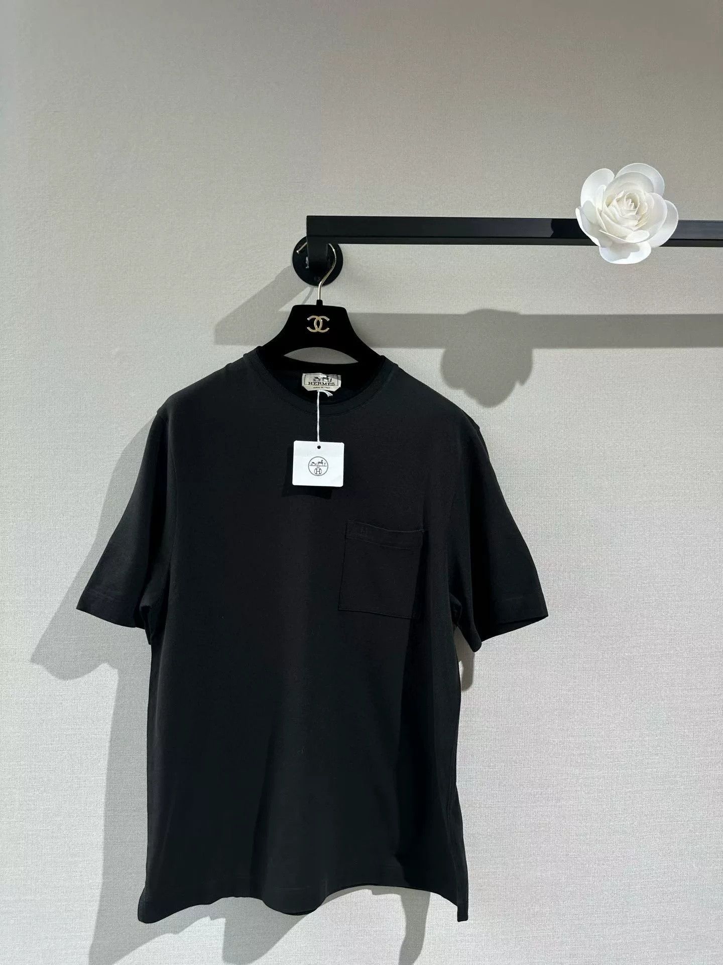 Hermes Hermes Men's Classic H Cotton T-shirt Size US M / EU 48-50 / 2 - 1 Thumbnail