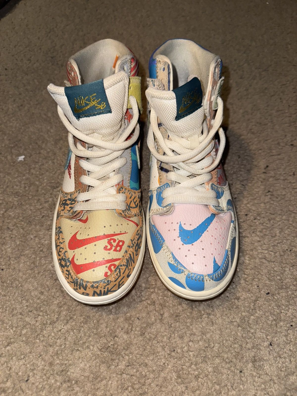 Nike nike sb dunk high thomas campbell what the dunk Size US 8.5 / EU 41-42 - 2 Thumbnail