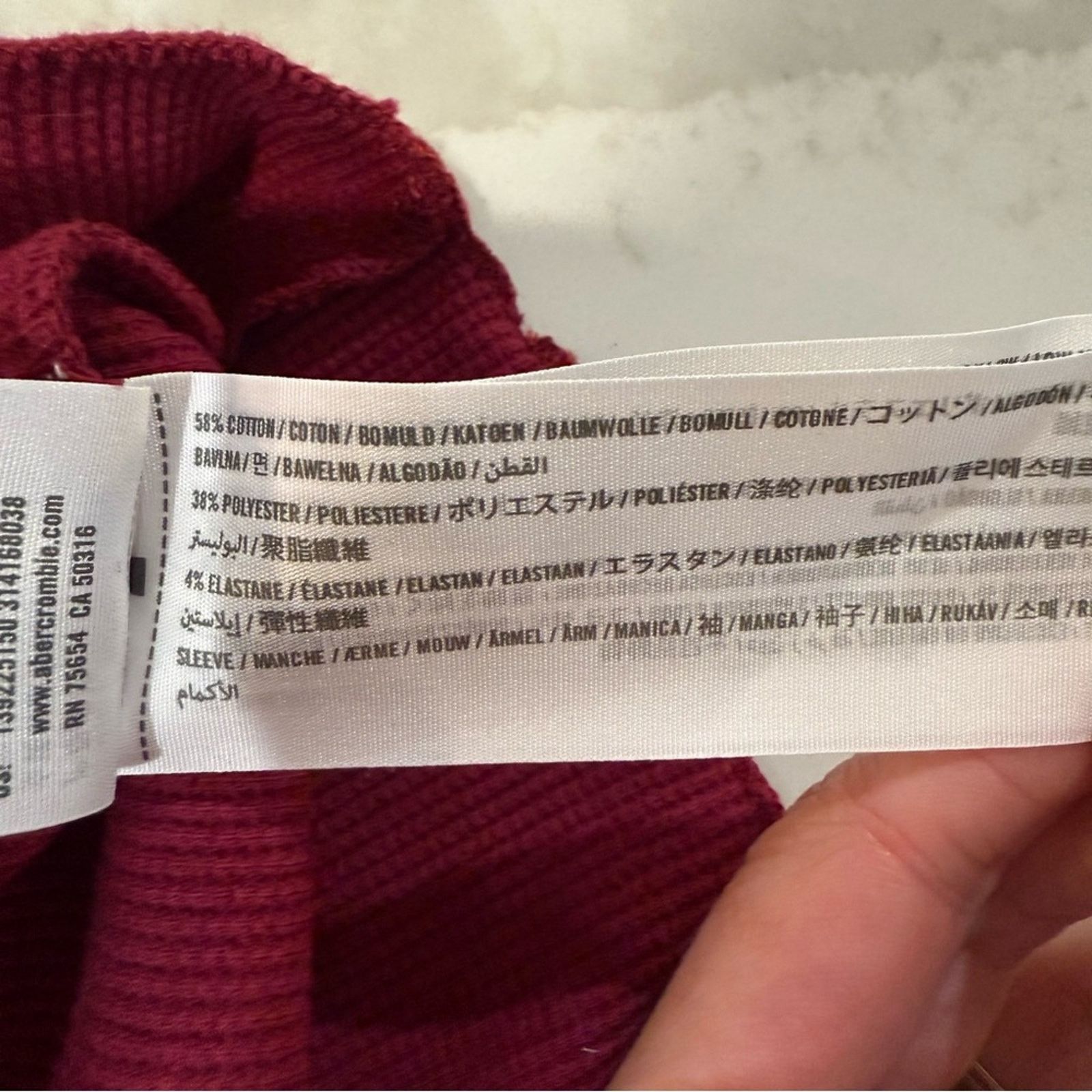 Abercrombie & Fitch Y2K Abercrombie & Fitch NWT WaffleKnit Thermal Women M Bella Size M / US 6-8 / IT 42-44 - 7 Thumbnail