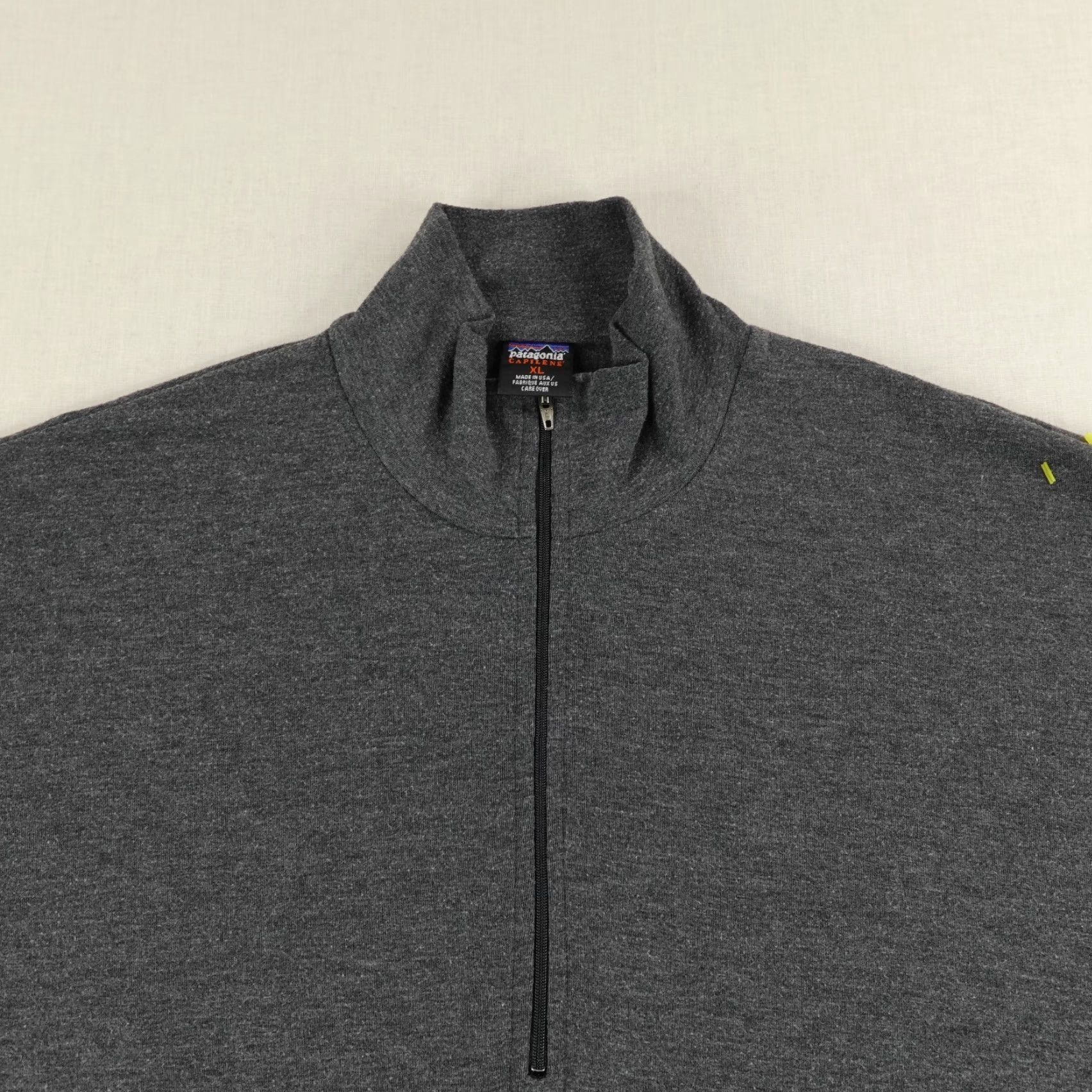 Patagonia VINTAGE Patagonia Sweater Men XL Gray 1/4 Zip Capilene Performance Baselayer USA Pullover 90s Outdoor Sports Mens Size US XL / EU 56 / 4 - 2 Thumbnail