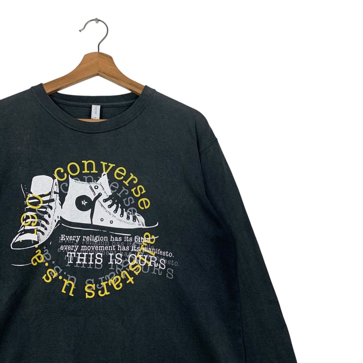Converse CONVERSE Big Logo Graphic Long Sleeve Tees #2849-C128 Size US L / EU 52-54 / 3 - 4 Thumbnail