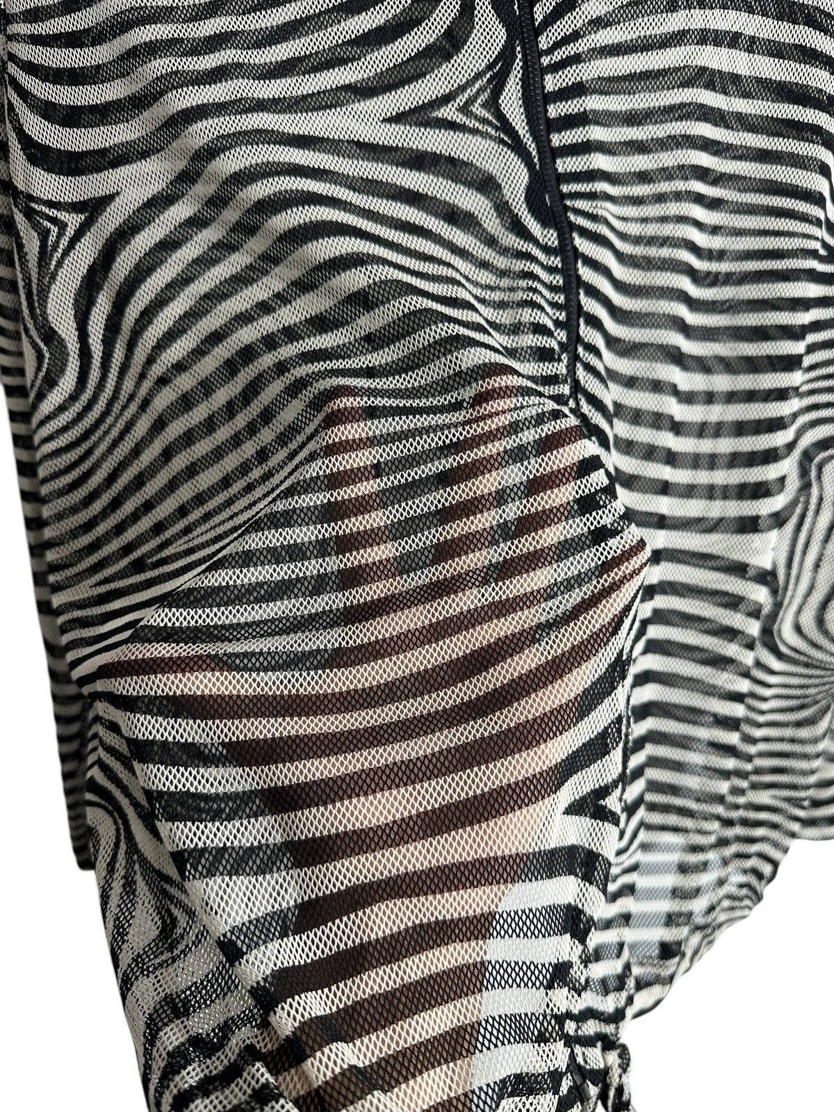 If Six Was Nine Cyber Zebras Transparent Hoodie Japan Issey Yohji Style Size US L / EU 52-54 / 3 - 7 Thumbnail