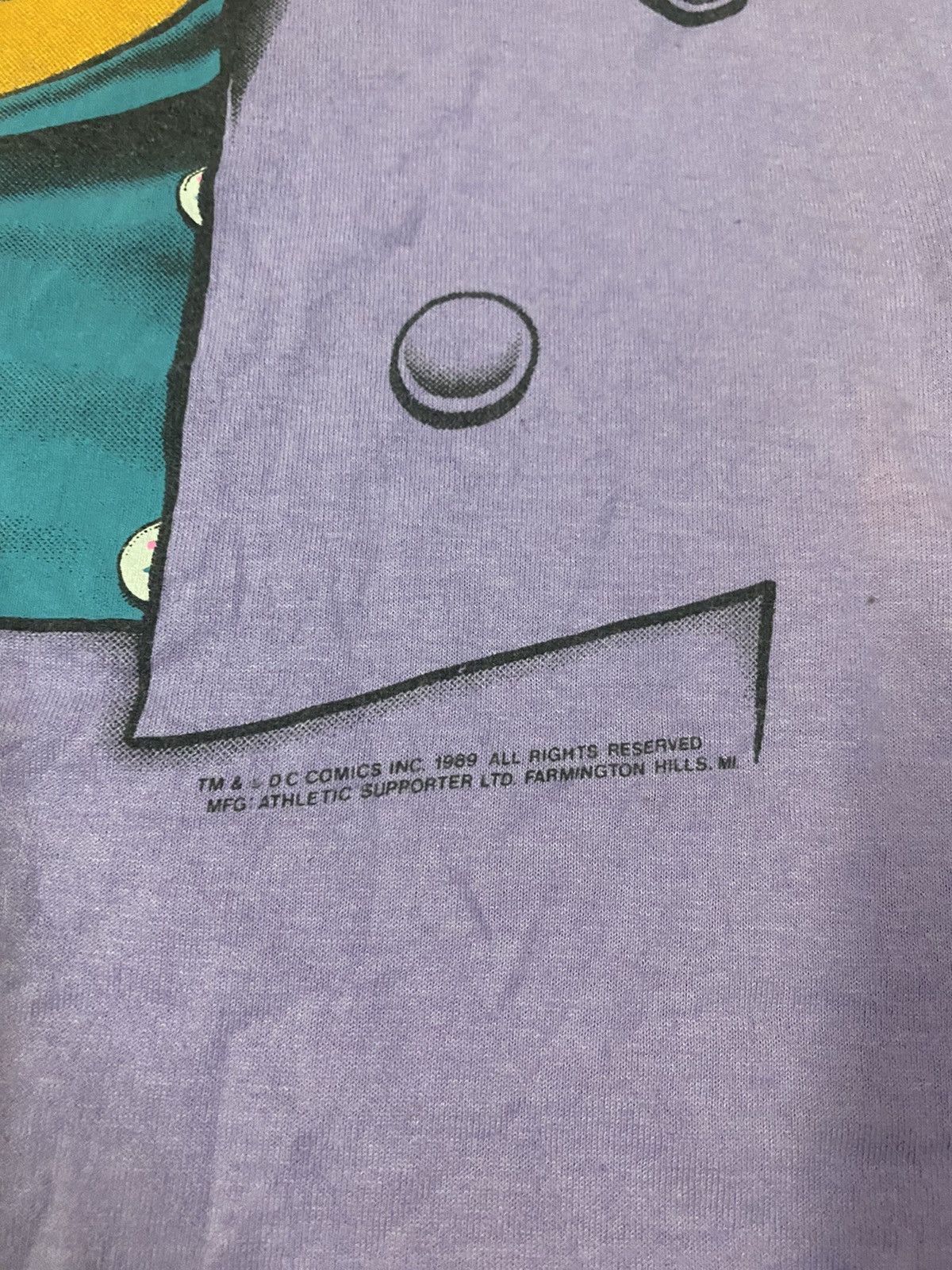 DC Comics Vintage 🔥 RARE 🔥1989 Batman & The Joker Tuxedo Tee Size US L / EU 52-54 / 3 - 11 Thumbnail