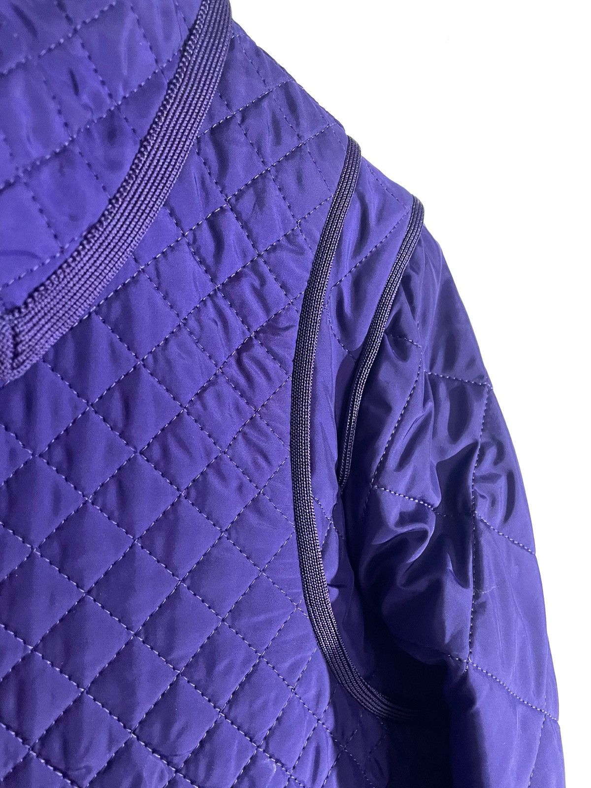 Missoni Missoni Quilted Purple Polyester Jacket Size 40/S-M Size M / US 6-8 / IT 42-44 - 5 Thumbnail