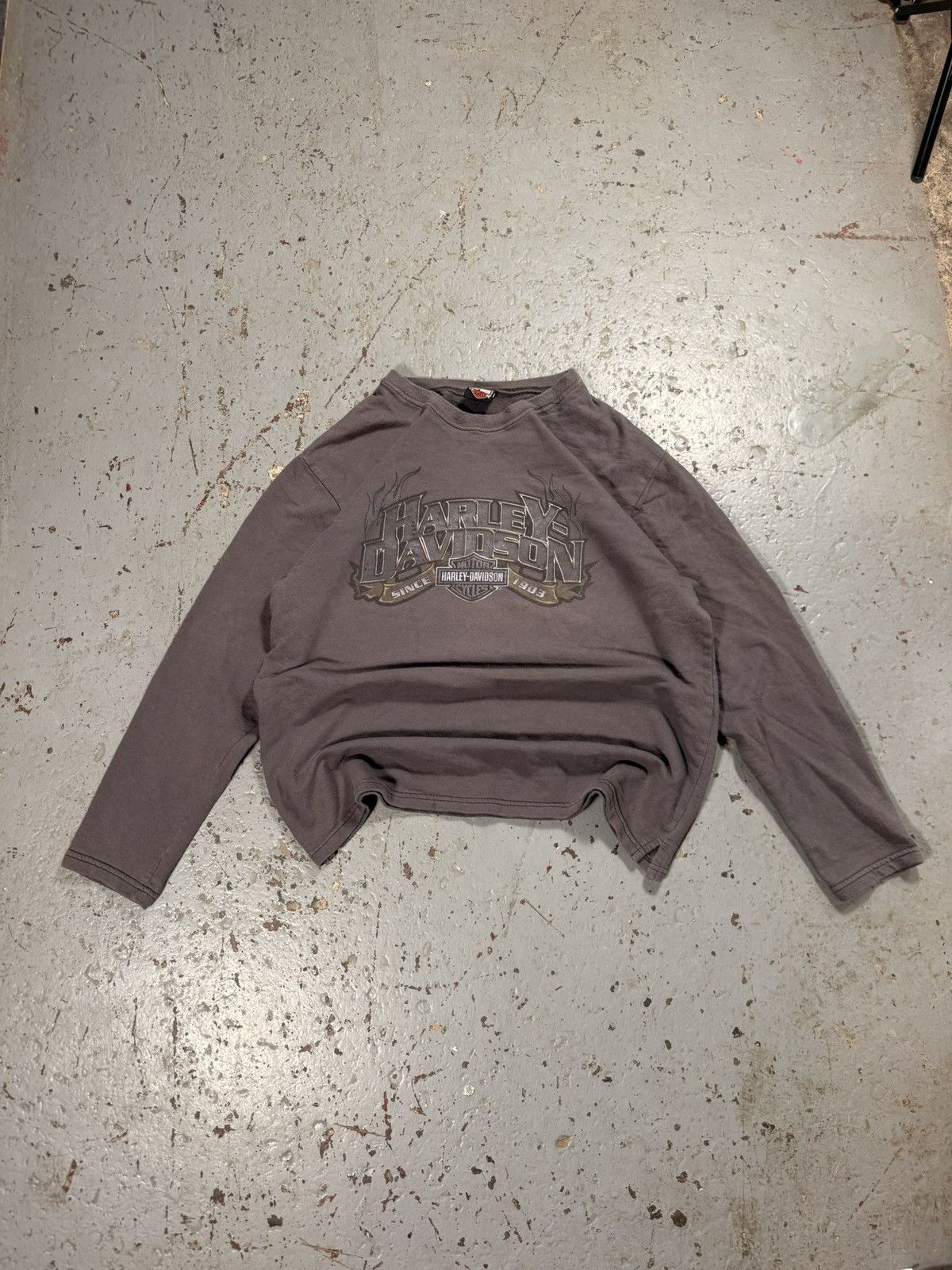 Harley Davidson Insane Vintage Sun Faded Harley Davidson Crewneck Flame Swea Size US XL / EU 56 / 4 - 1 Thumbnail