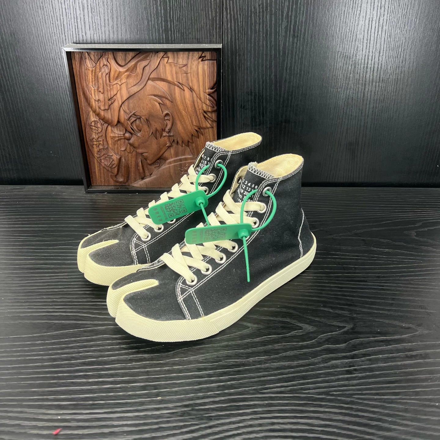 Other Maison Margiela Tabi Black & White 37 Near New Box Size US 6 / IT 36 - 1 Thumbnail
