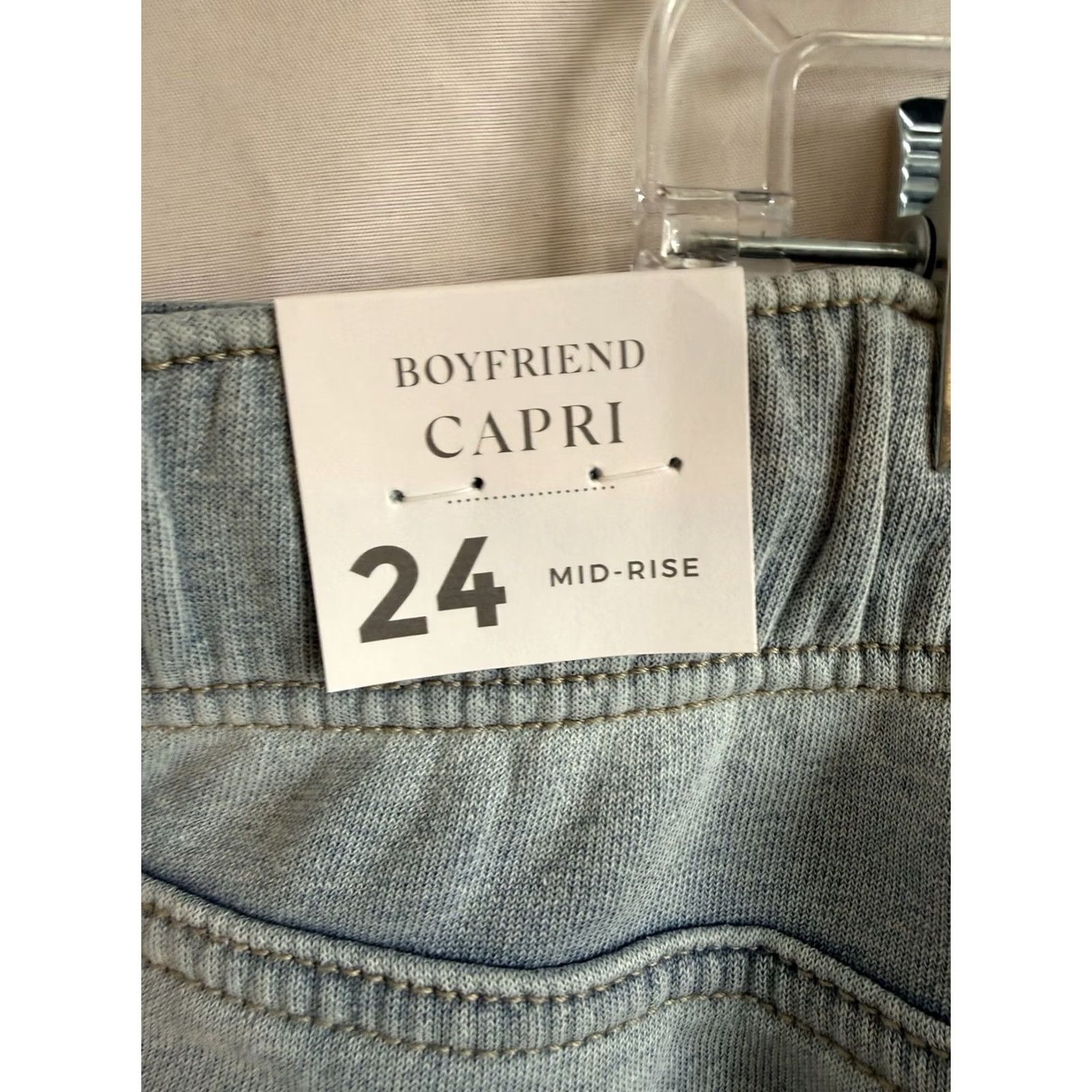 Vintage VINTAGE Lane Bryant Boyfriend Jeans, 24, Light Blue Denim, NWT, Plus, Mid Rise, Relaxed, Cotton/Polyester, Denim, Beachy, Women, Jeans Size 42" / US 20 - 4 Thumbnail