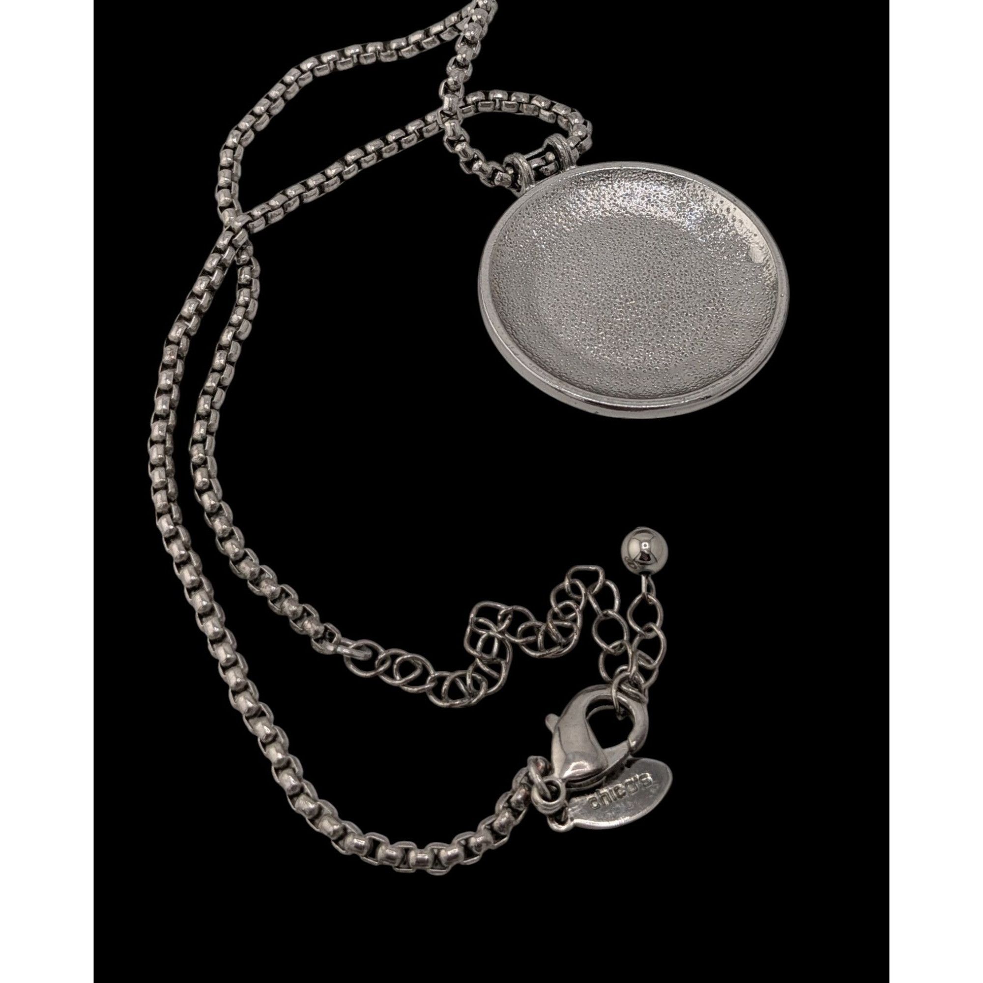 Chicos Vintage Chico's Brutalist Bohemian Silver Tone Medallion Nec Size ONE SIZE - 4 Thumbnail