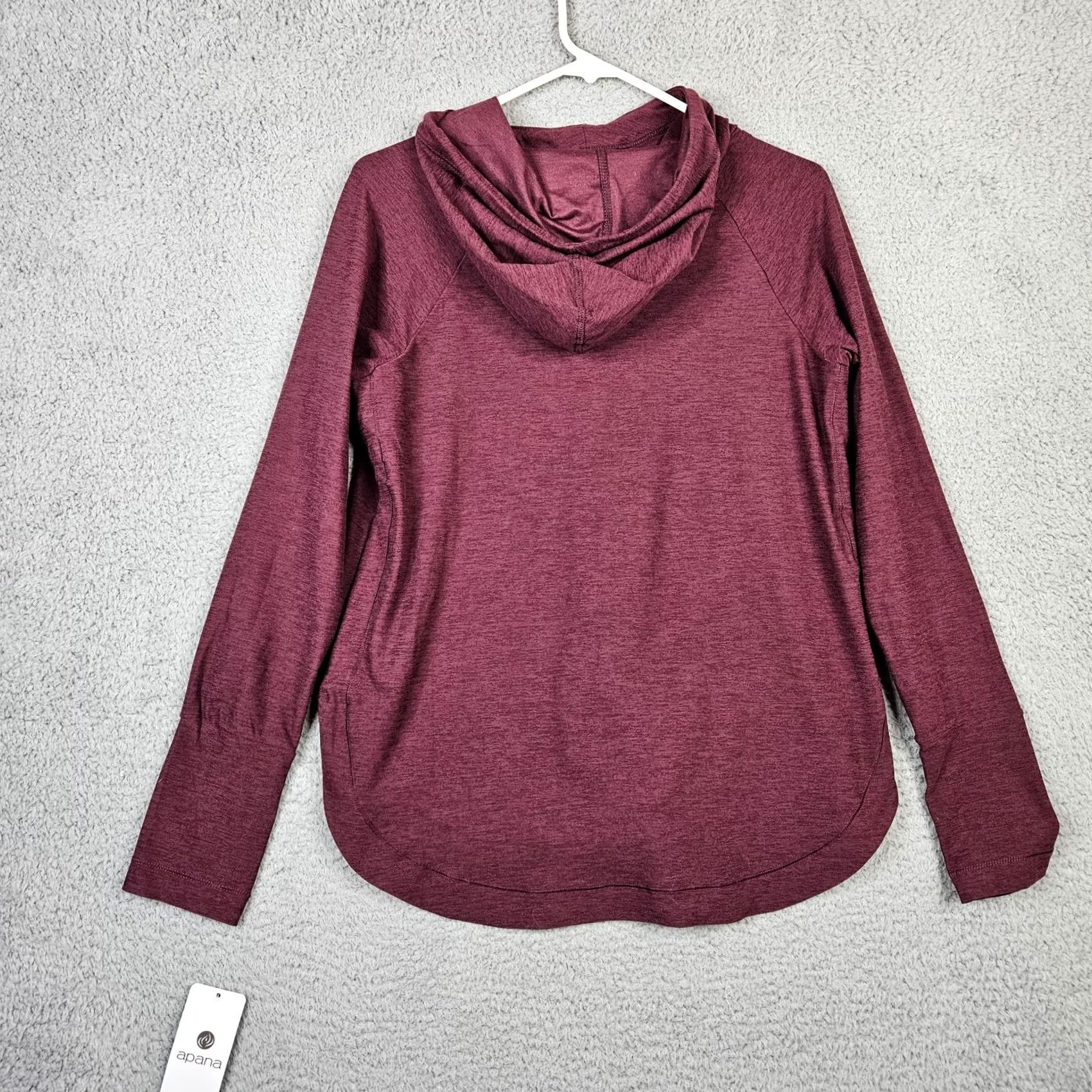 Vintage APANA Women's deep shaded purple Long sleeve Pull-over Hoodie Sz S NEW Size S / US 4 / IT 40 - 2 Thumbnail