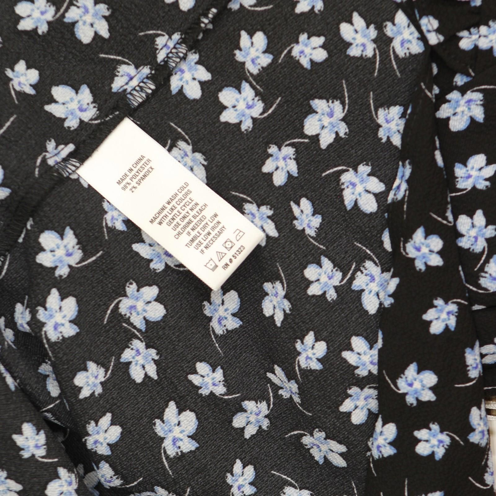 Opening Ceremony Nwt Cece Tie Neck Floral Print Blouse 7033067 Rich Black Xs Size XS / US 0-2 / IT 36-38 - 5 Thumbnail