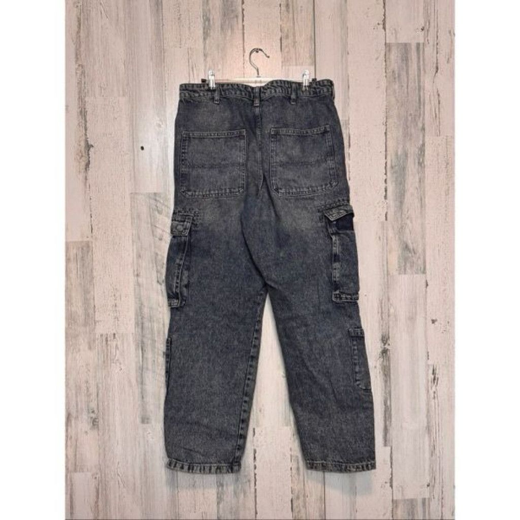 J Brand Denim Loose Fit Cargo Jeans Acid Wash Utility Pants W32 L30 Size US 32 / EU 48 - 4 Thumbnail