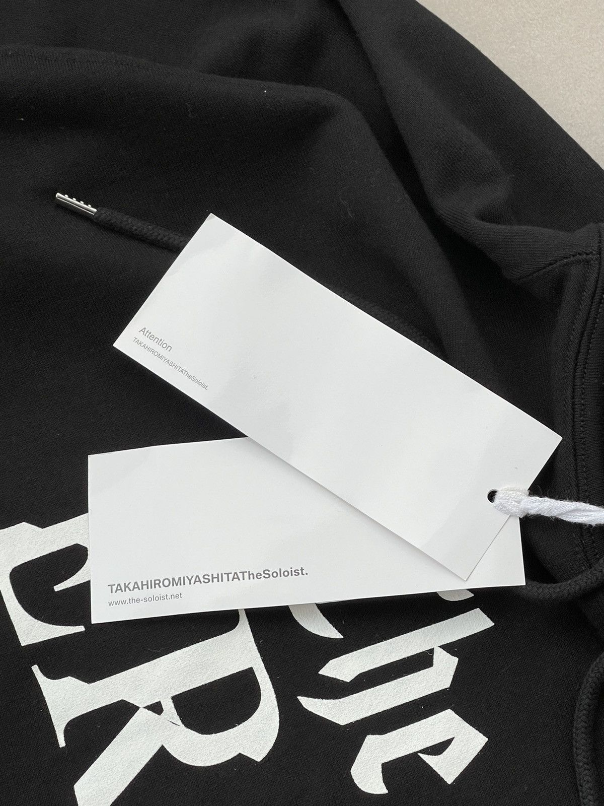 Takahiromiyashita The Soloist. !DS! AW22 The Soloist "The Era" Logo Black Oversized Hoodie Size US M / EU 48-50 / 2 - 19 Thumbnail