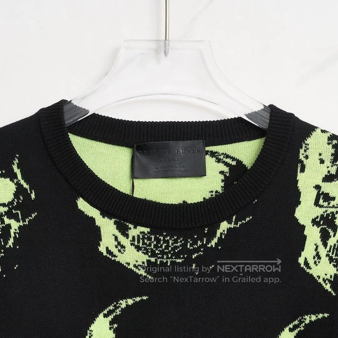 Philipp Plein Philipp Plein Men's Skull Knit Sweater. Size US XL / EU 56 / 4 - 3 Thumbnail