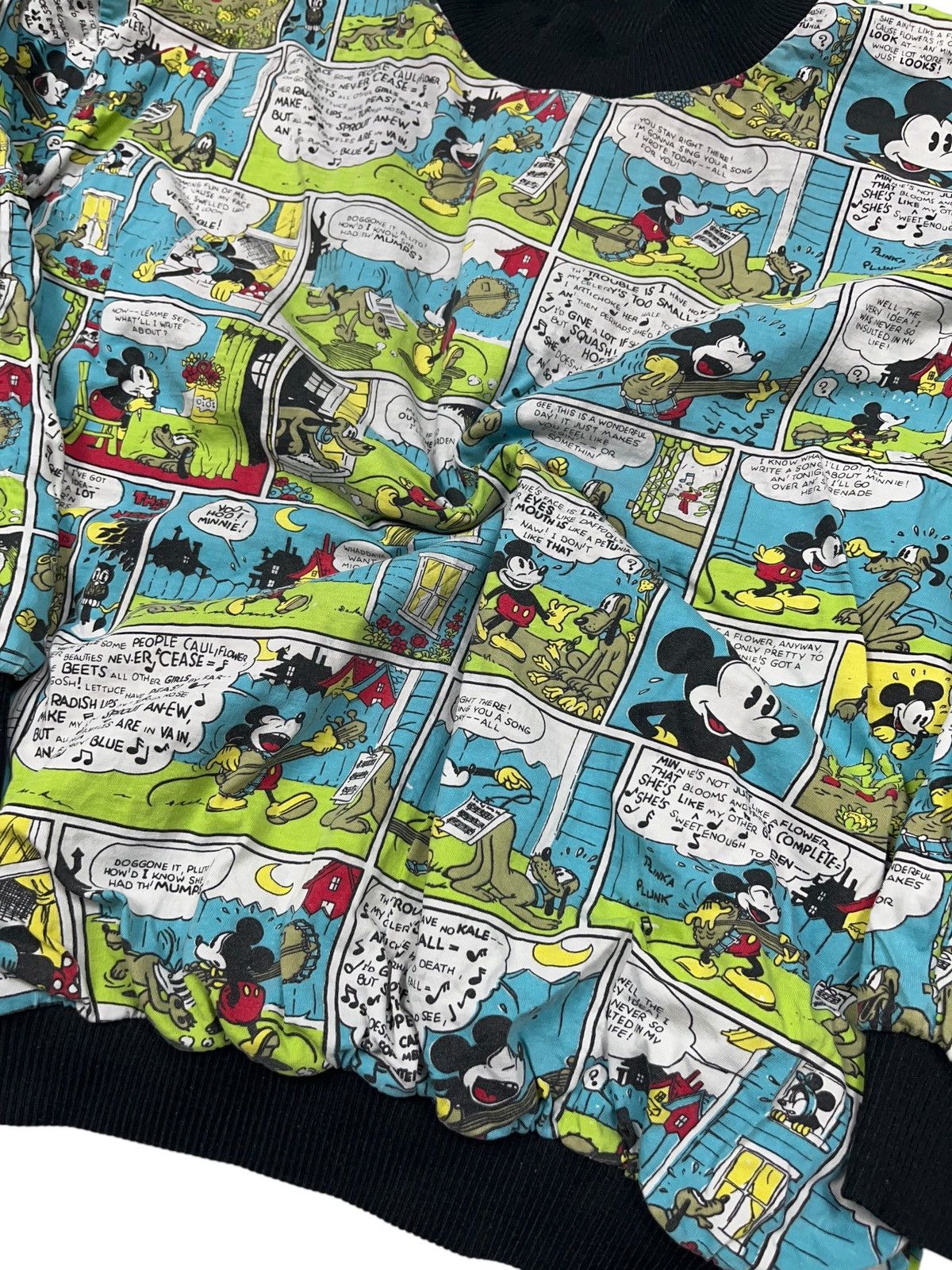 Disney × Mickey Mouse × Vintage Vintage 80s Disney Mickey Mouse Reversible Sweatshirt Size US M / EU 48-50 / 2 - 7 Thumbnail