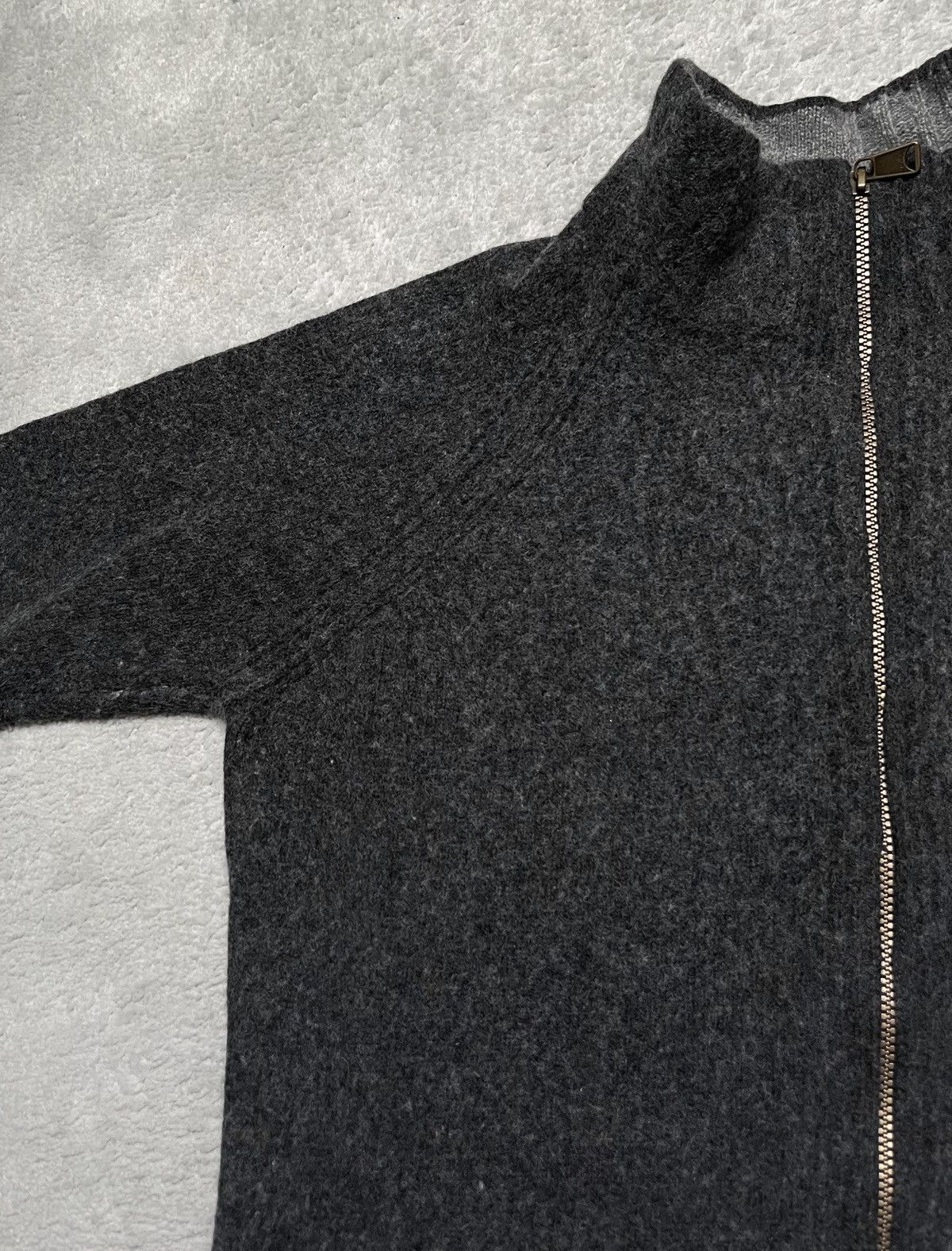 Napapijri Vintage Grey Basic Knit Sweater Zip Napapijri Outdoor Size US M / EU 48-50 / 2 - 4 Thumbnail