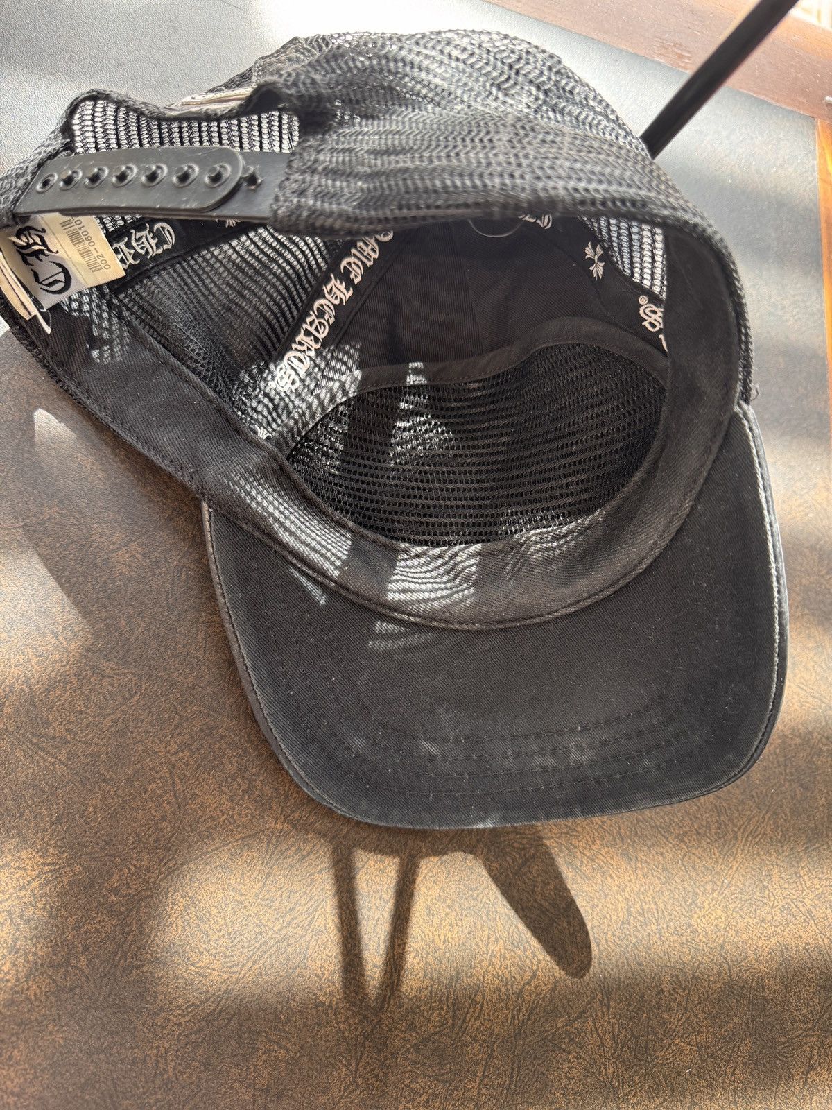 Chrome Hearts Chrome Hearts leather & mesh baseball hat Size ONE SIZE - 16 Thumbnail