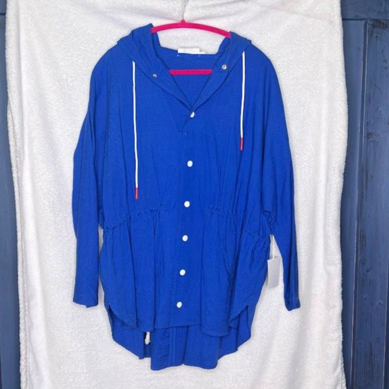 Other Gemma Oversized Linen Cargo Hooded Jacket Coat Size S / US 4 / IT 40 - 10 Thumbnail