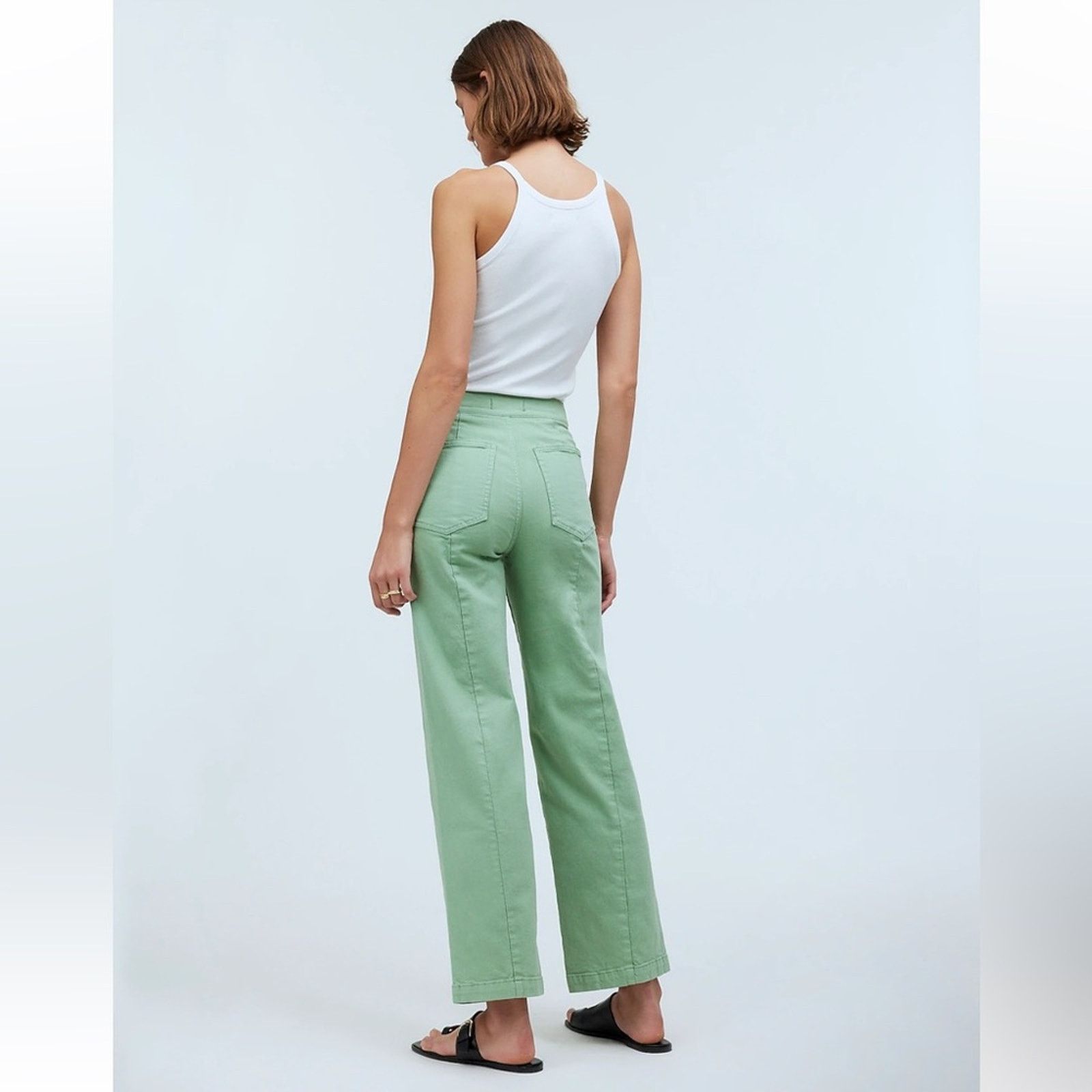 Madewell Madewell The Petite Emmett Wide-Leg Crop Jeans Sz 33 Size 36" / US 14 / IT 50 - 2 Thumbnail