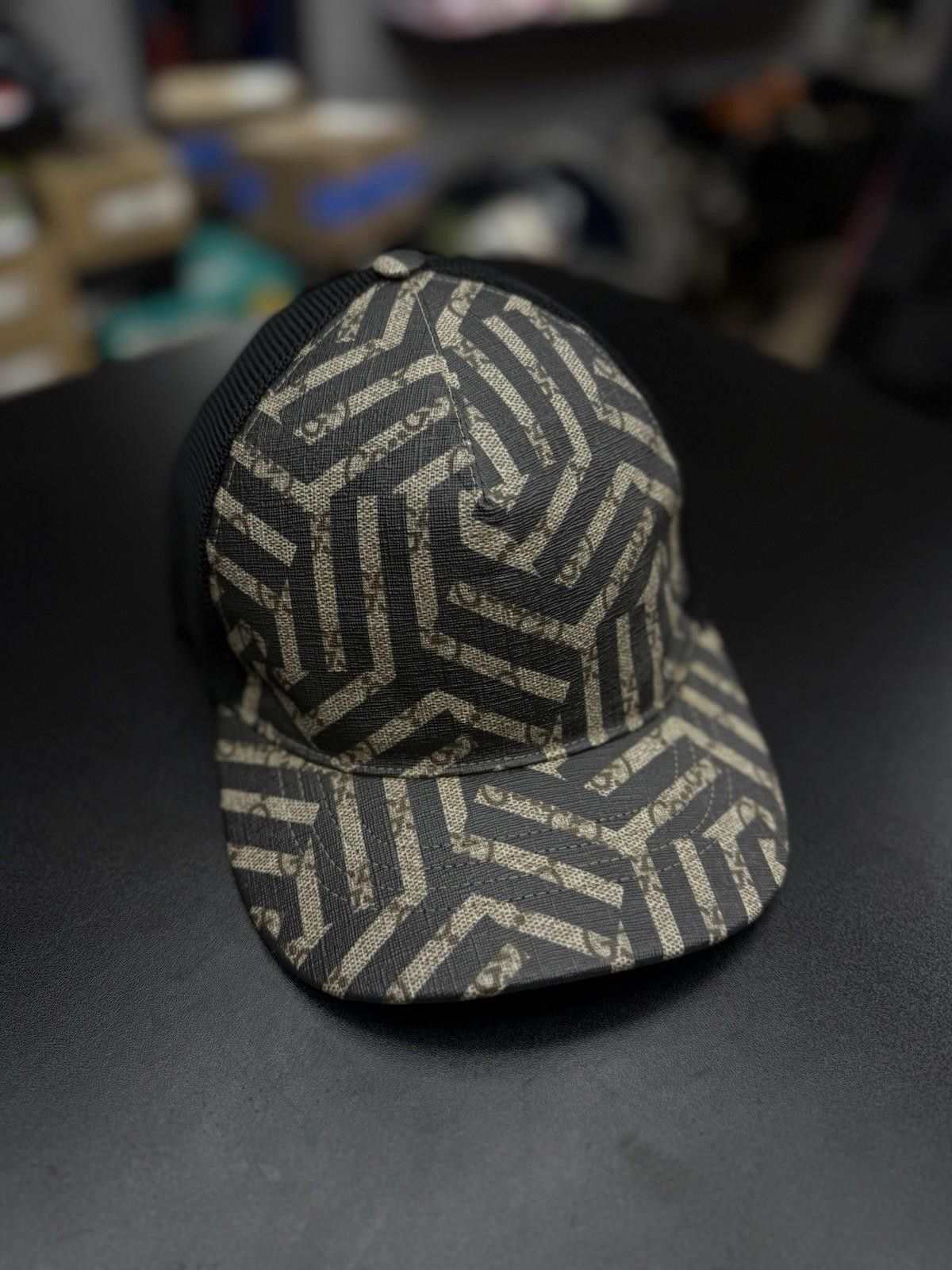 Gucci GUCCI Leather BASEBALL CAP HAT Size Large (59) Monogram Size ONE SIZE - 4 Thumbnail