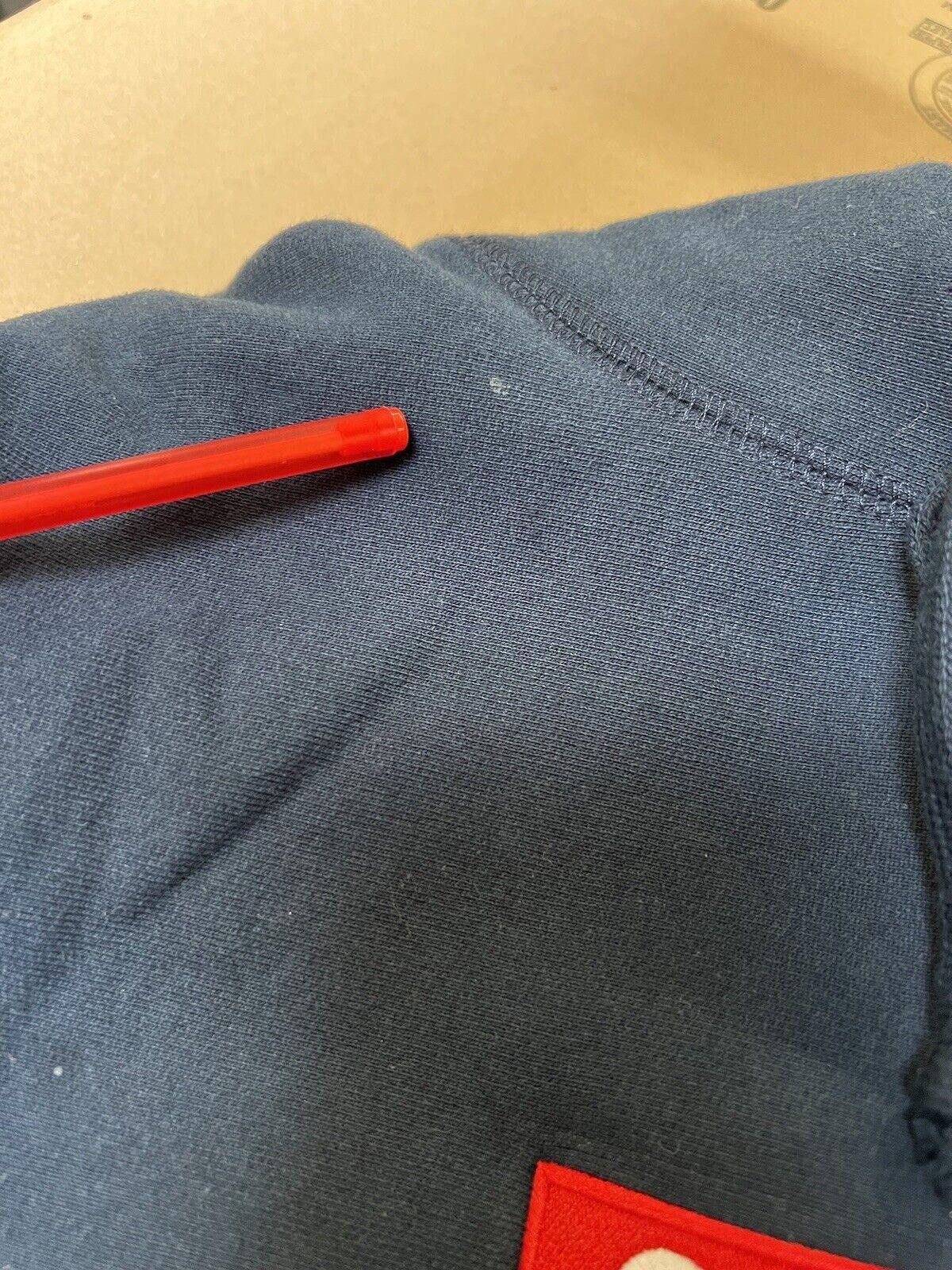 Supreme FW16 Supreme Box Logo Hoodie Navy Red HOODED SWEATSHIRT 2016 Size US L / EU 52-54 / 3 - 6 Thumbnail