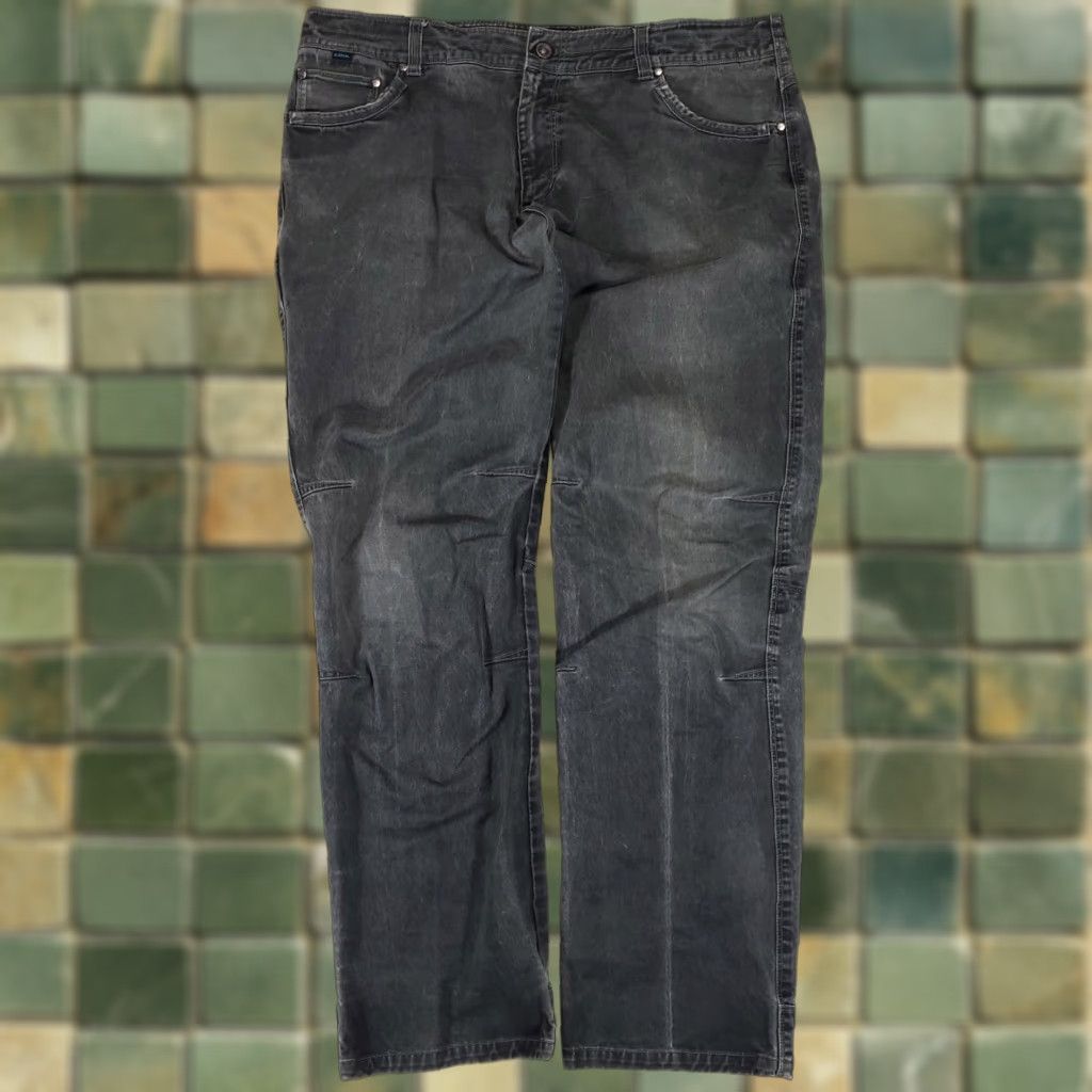 Vintage VINTAGE Kuhl Jeans Rydr Black Cotton Spandex Womens 16S 40/34 JeansWomen Straight Black 16S Size 38" / US 16 / IT 52 - 1 Thumbnail
